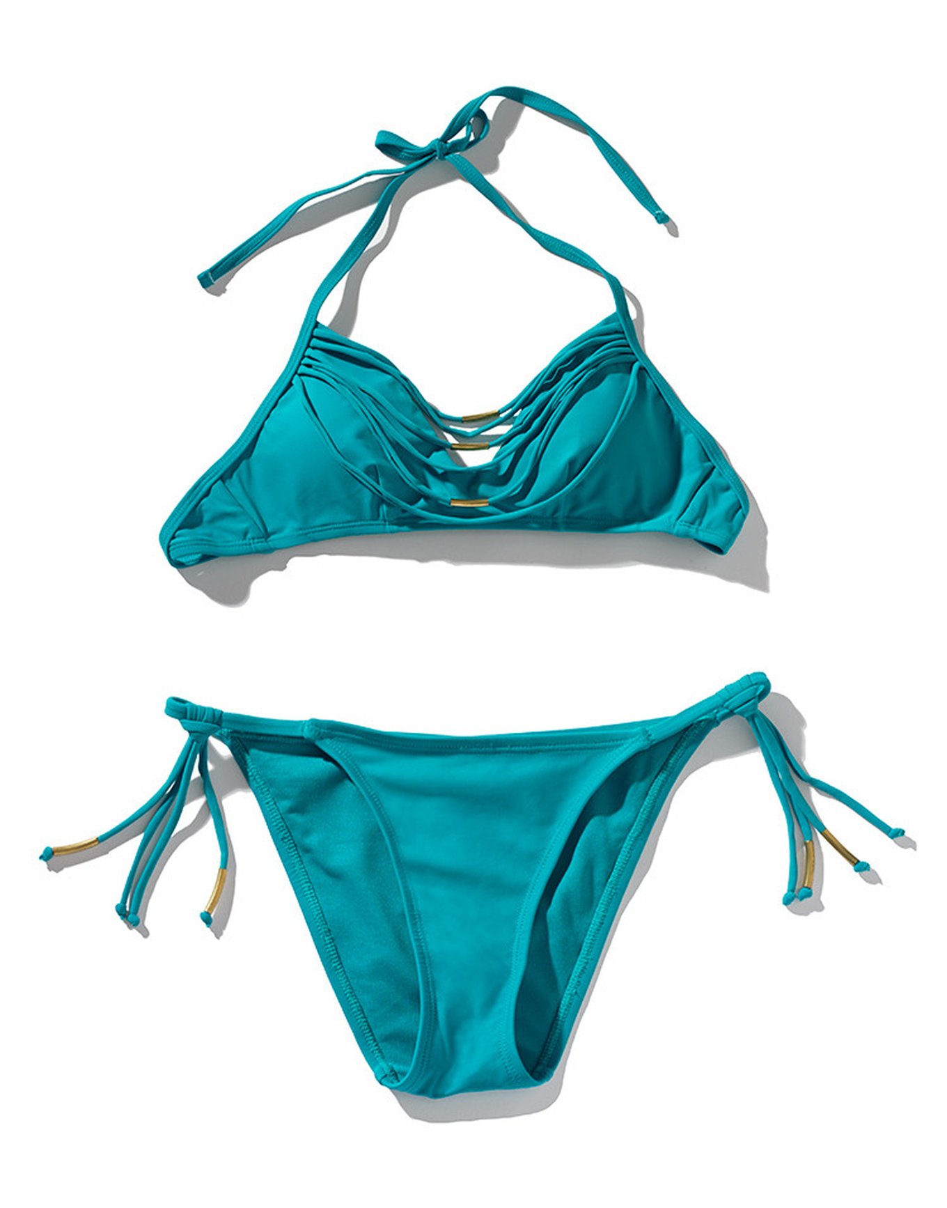 Alani Medium Green Halter Bikini M Adore Me