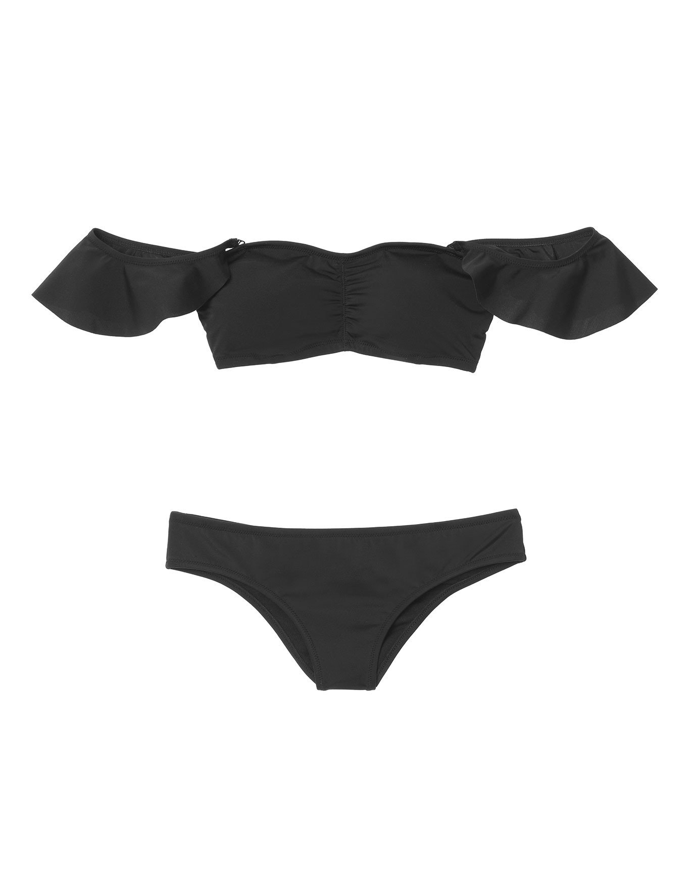 Zoee Black Bikini Contour Bandeau S Xl Adore Me
