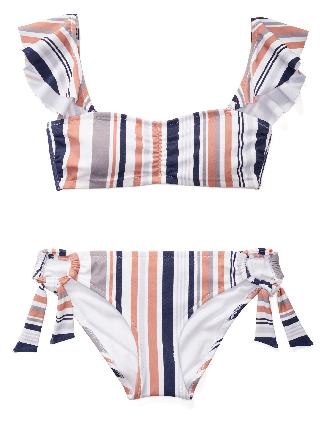 Zoee Stripe White Bikini Xl Adore Me