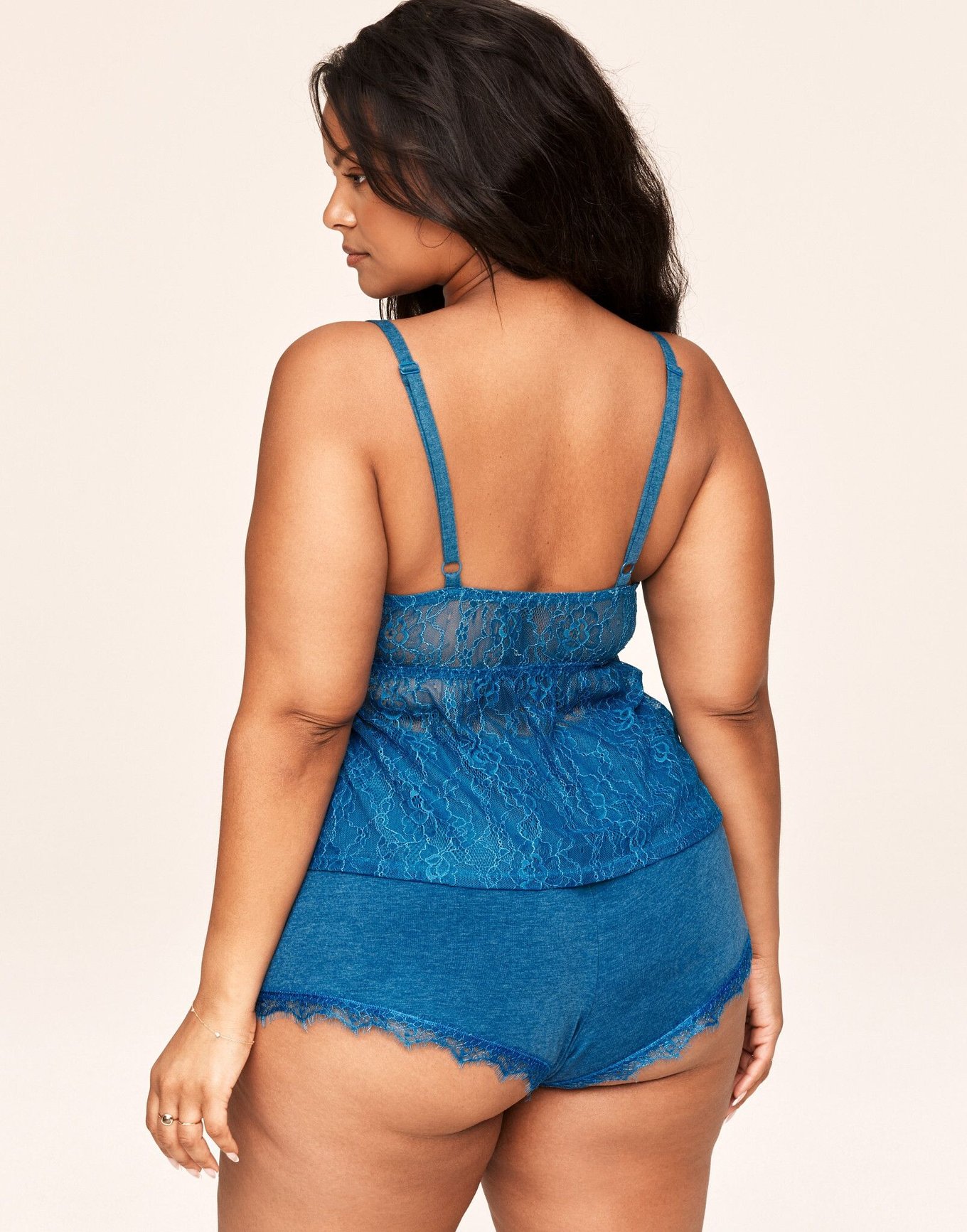 Niomi Dark Blue Plus Camisole And Short Set 1X 4X Adore Me