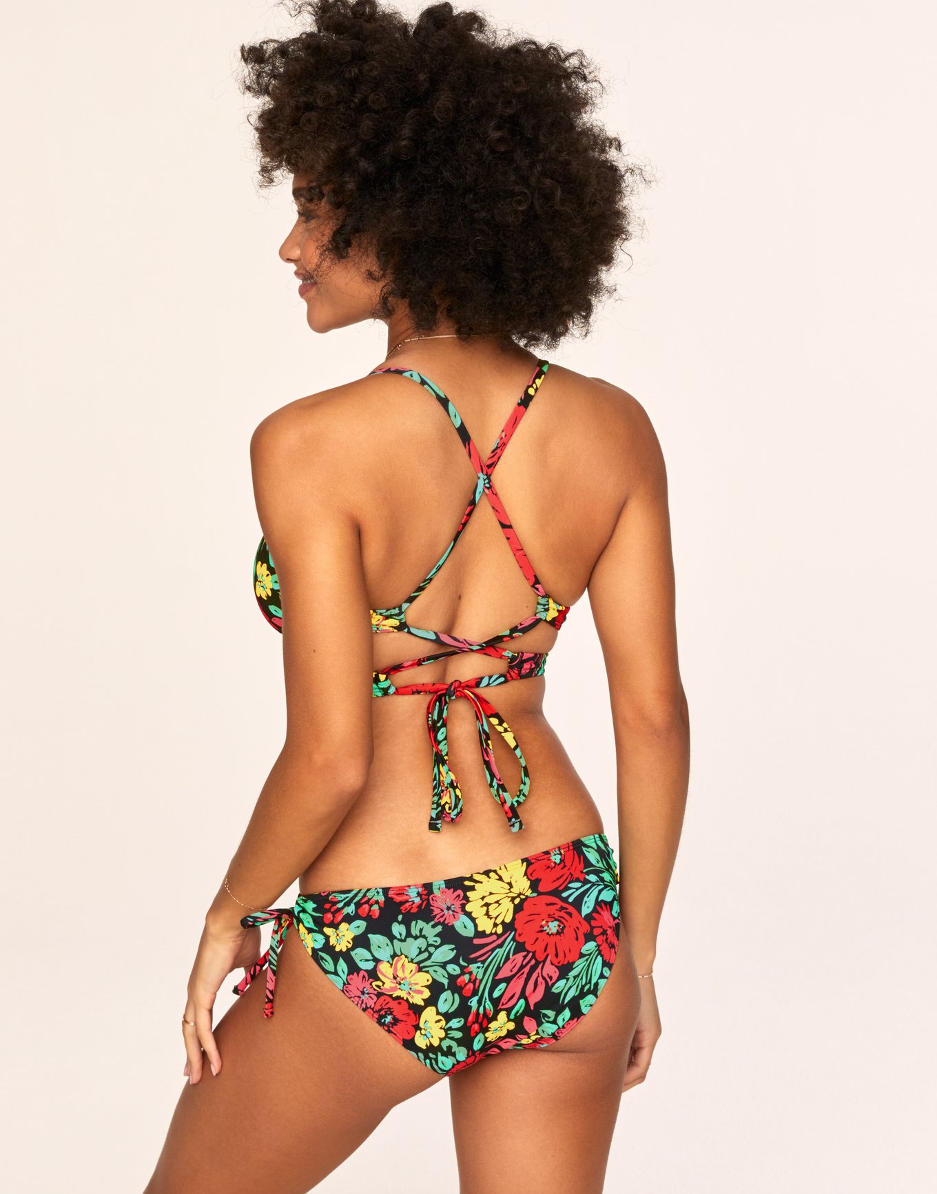 Tatiana Floral Black Bikini Xs M Adore Me