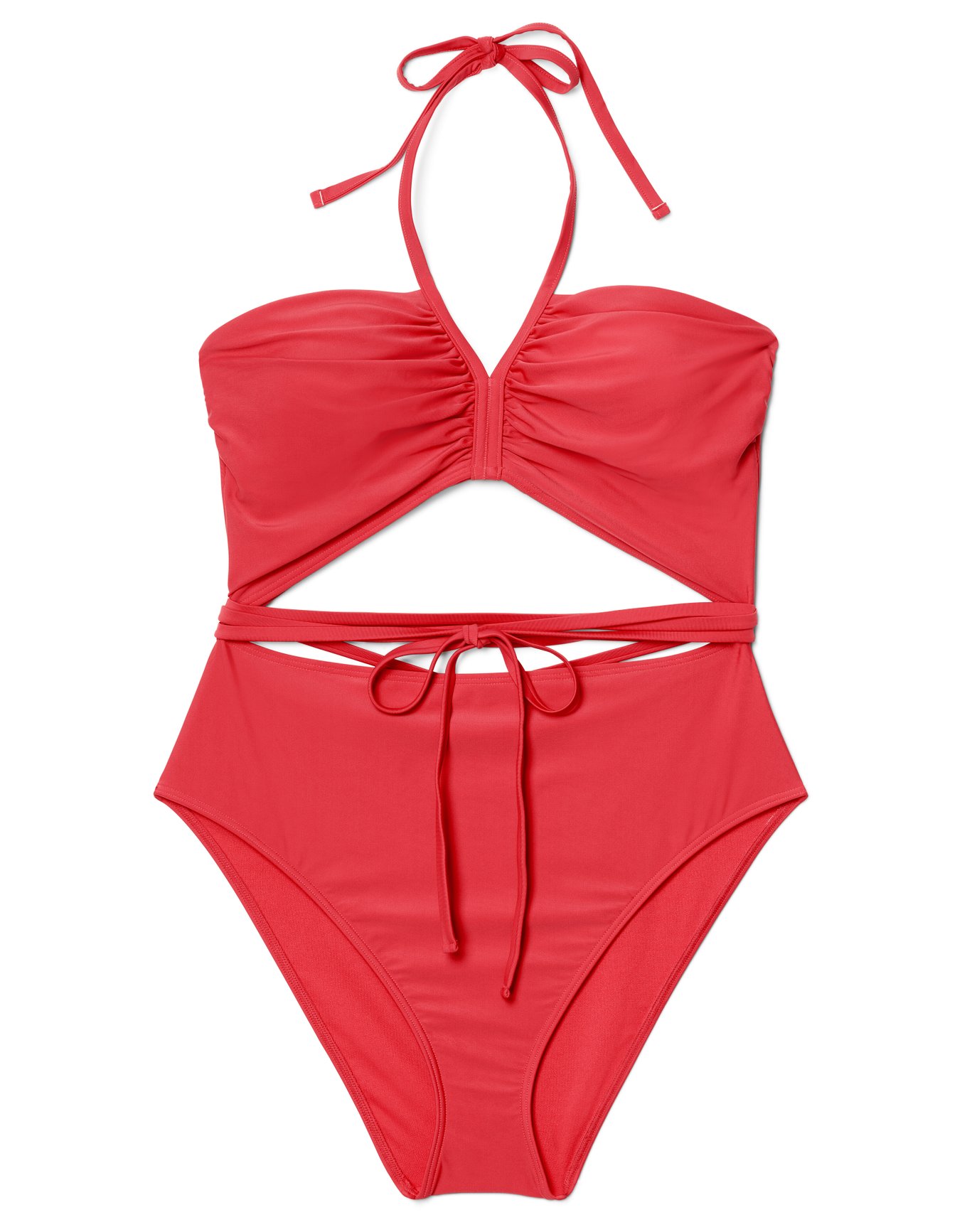 Lettie Dark Red One Piece Adore Me