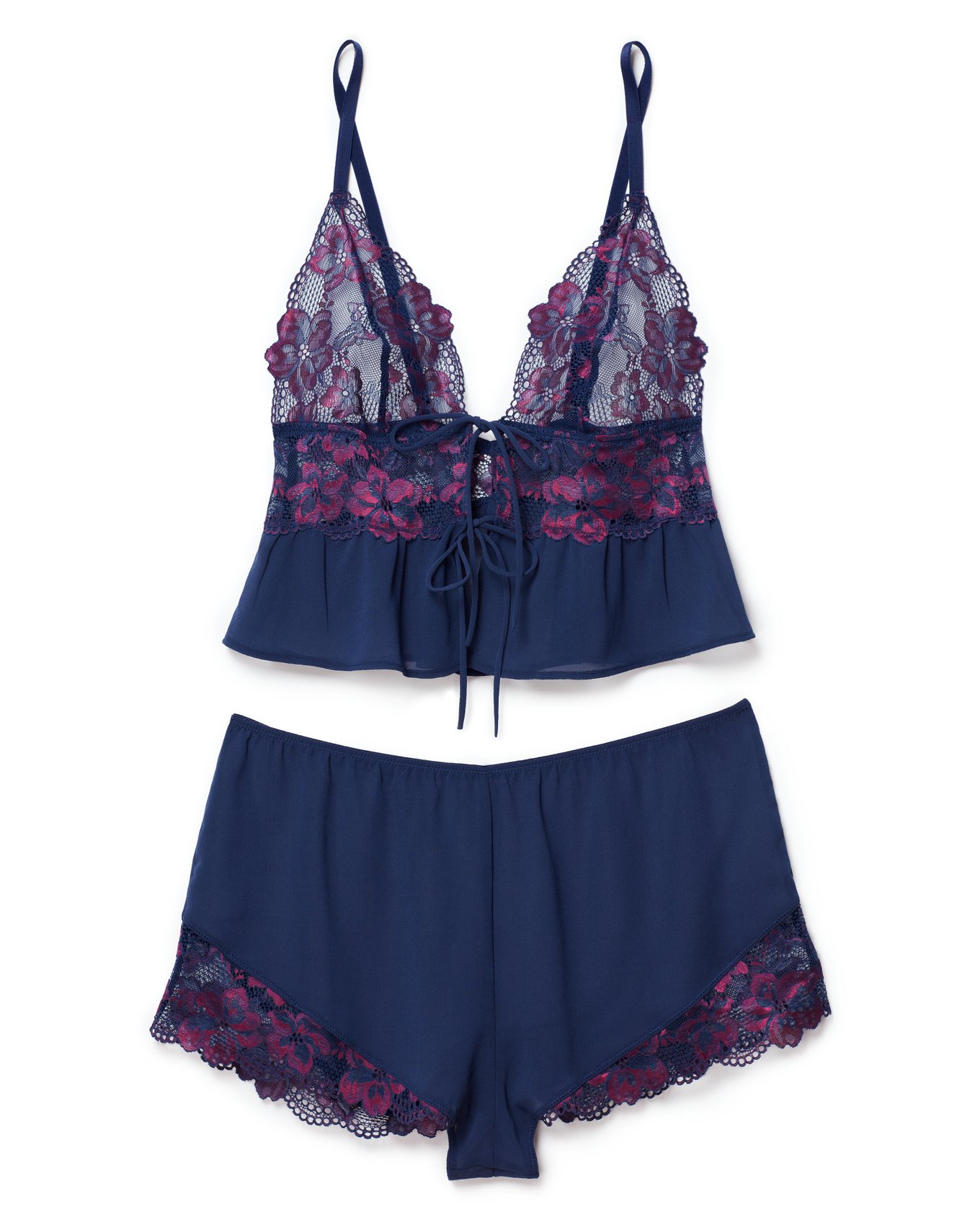 Tammy Dark Blue Camisole And Short Set Xs Xl Adore Me