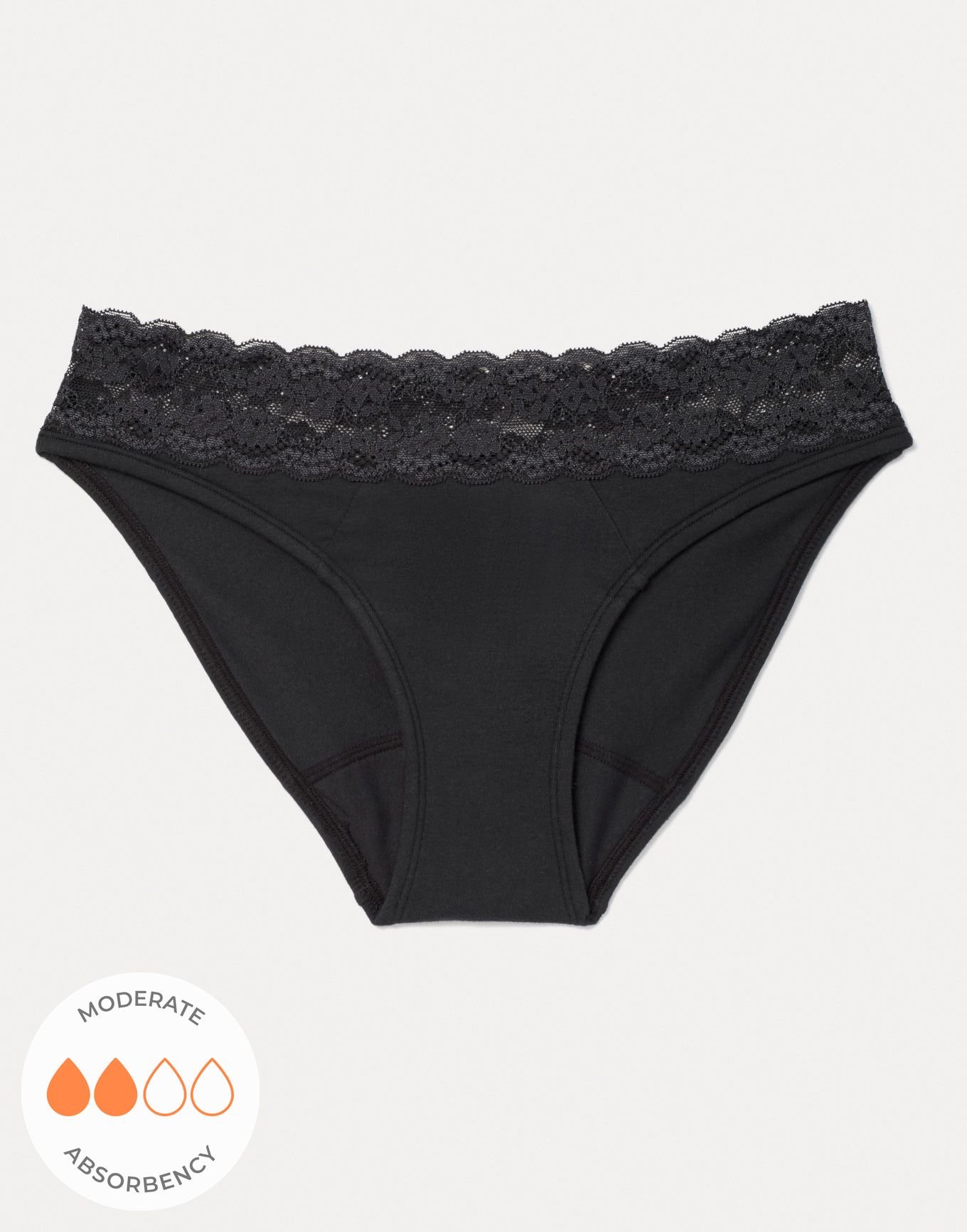 Alice Bikini Black Plus Cotton Period Panties X X Adore Me