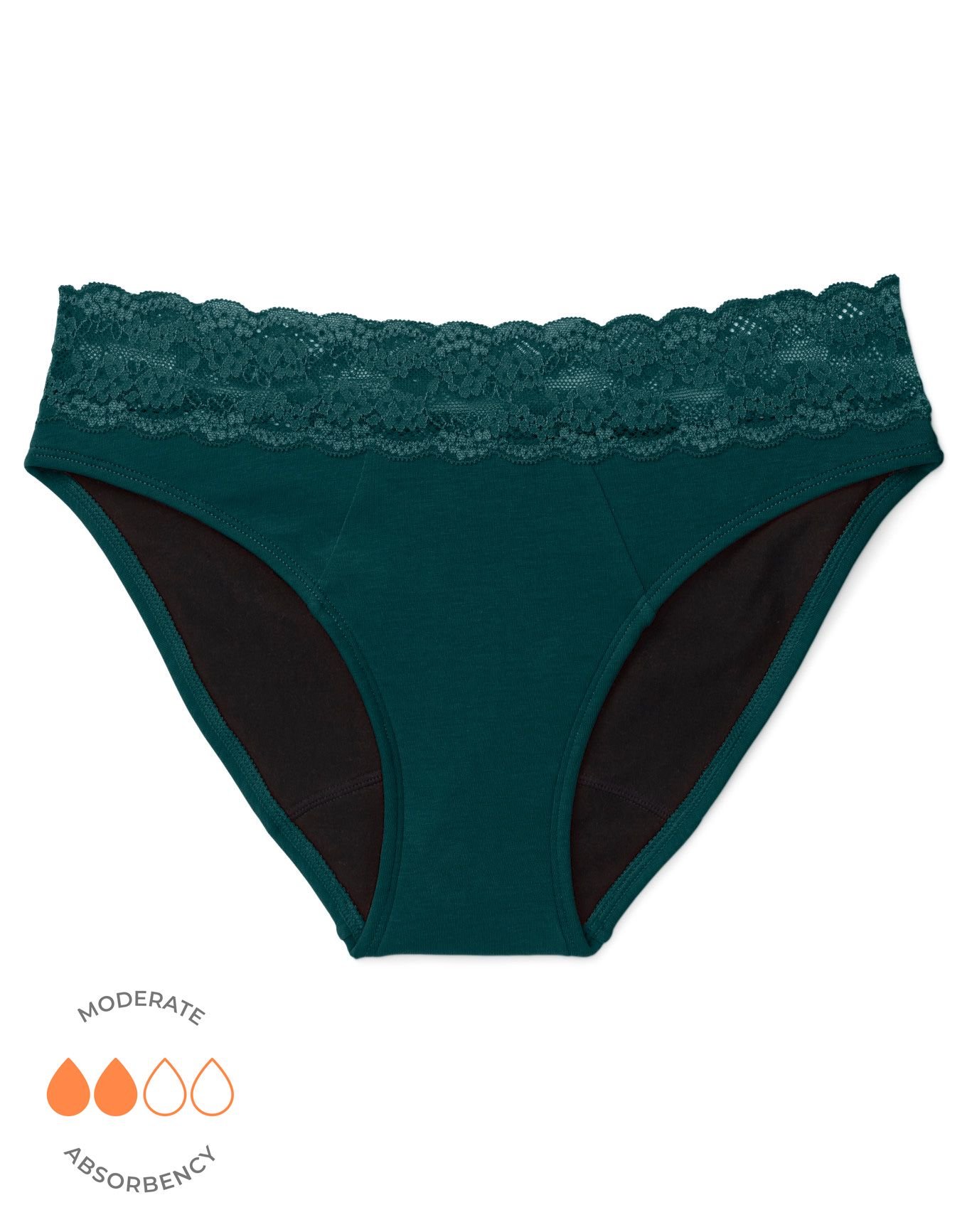 Alice Bikini Dark Green Plus Period Panties Adore Me