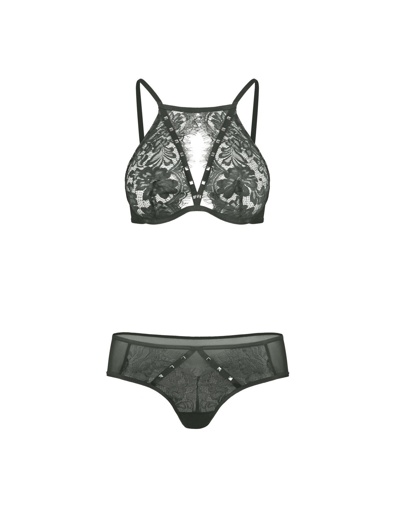 Emmeline Dark Gray Plus Unlined Plunge Dd Ddd Adore Me