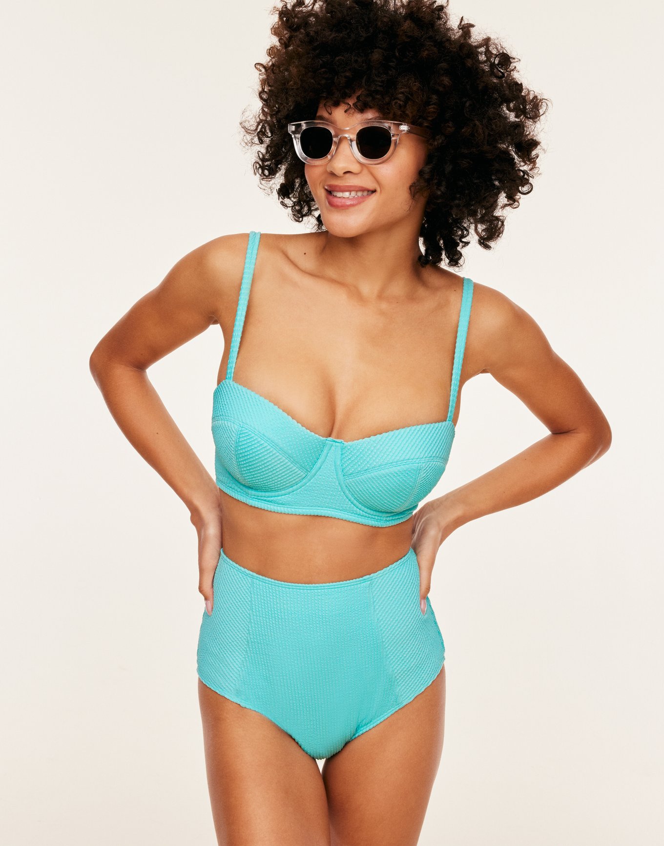 Rachelle Medium Blue Bikini 32A 38D Adore Me