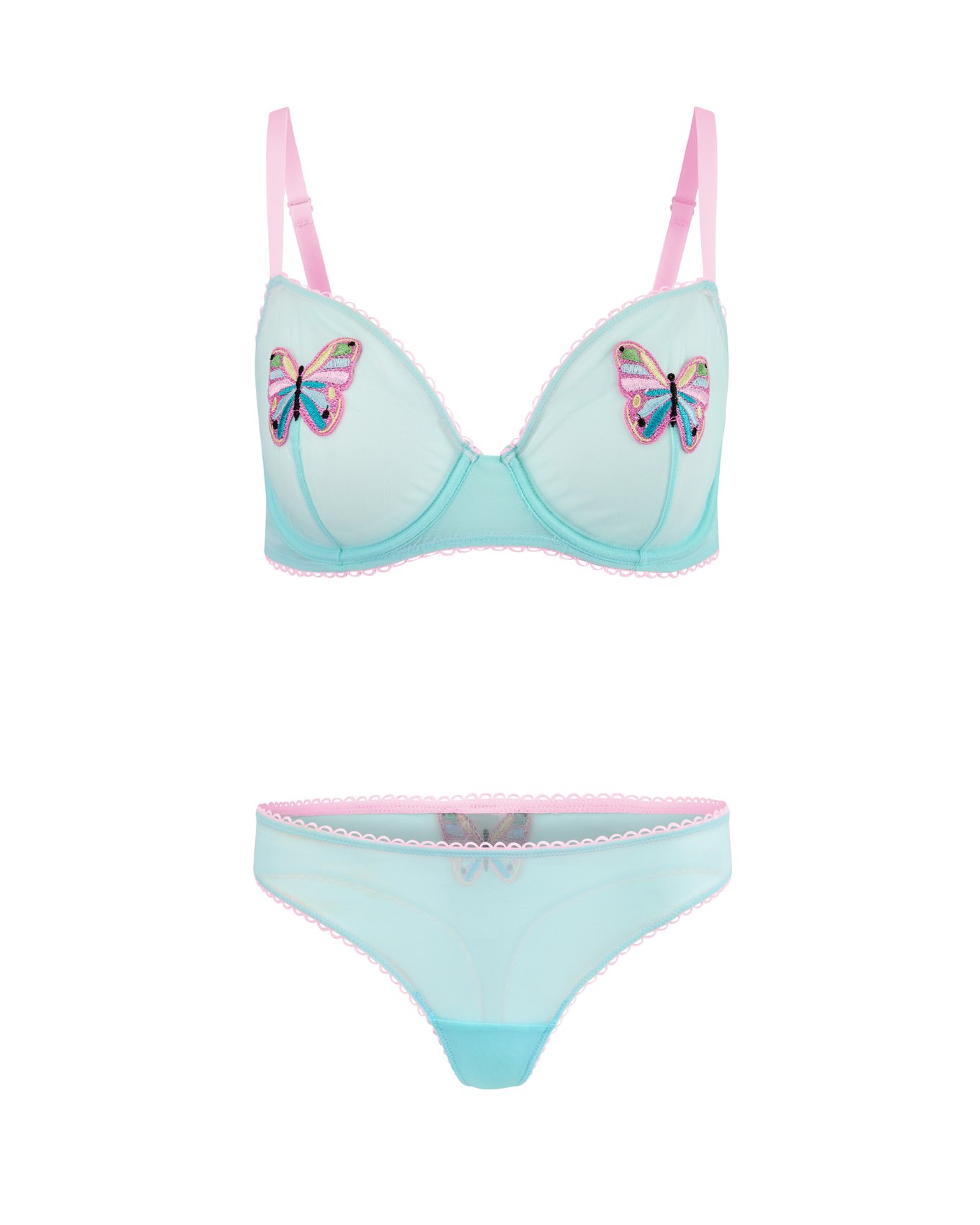 Alyshia Light Blue Unlined Demi 32B 38D Adore Me