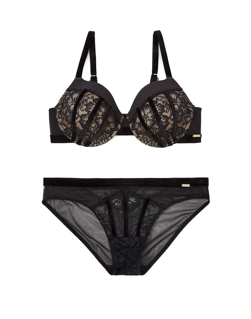Luxabell Black 2 Lightly Lined bra bundle Still 1