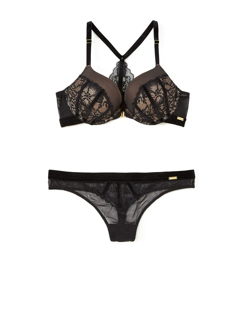 Exquisita Black 2 Push Up bra bundle Still 1