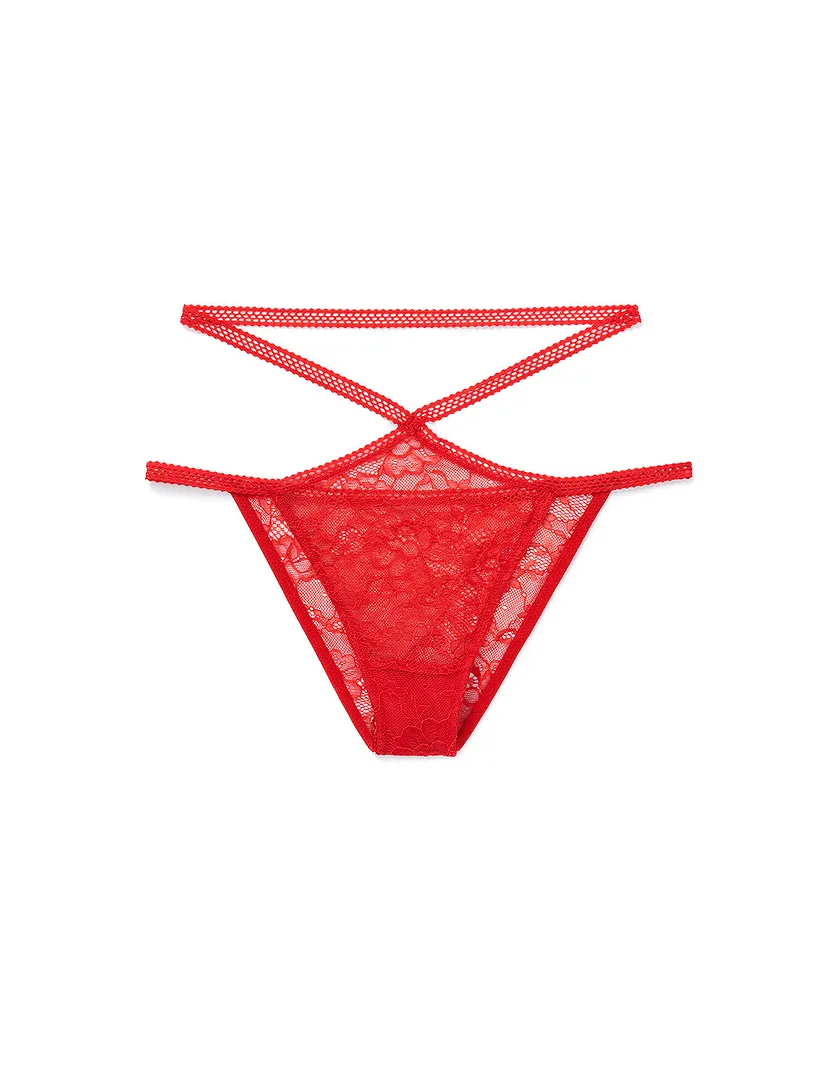 Darla Cheeky Dark Red panty bundle Still 1