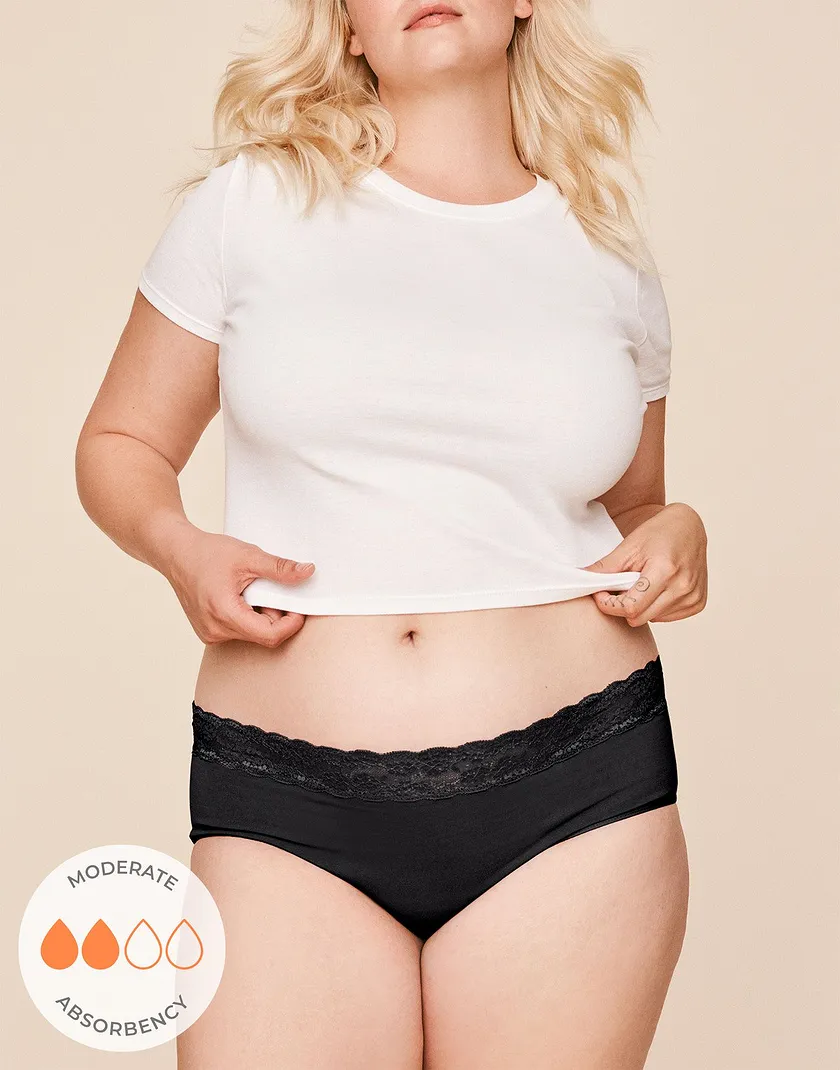 Ella Midi Brief Black Plus panty bundle Model 5