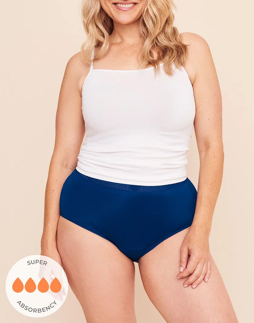 Jess High Waisted Dark Blue Plus panty bundle Model 5