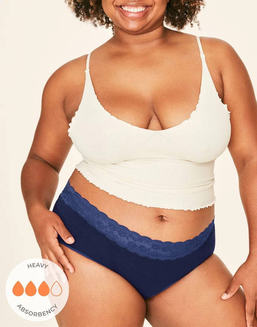 Ella Midi Brief Dark Blue 2 Plus panty bundle Model 5