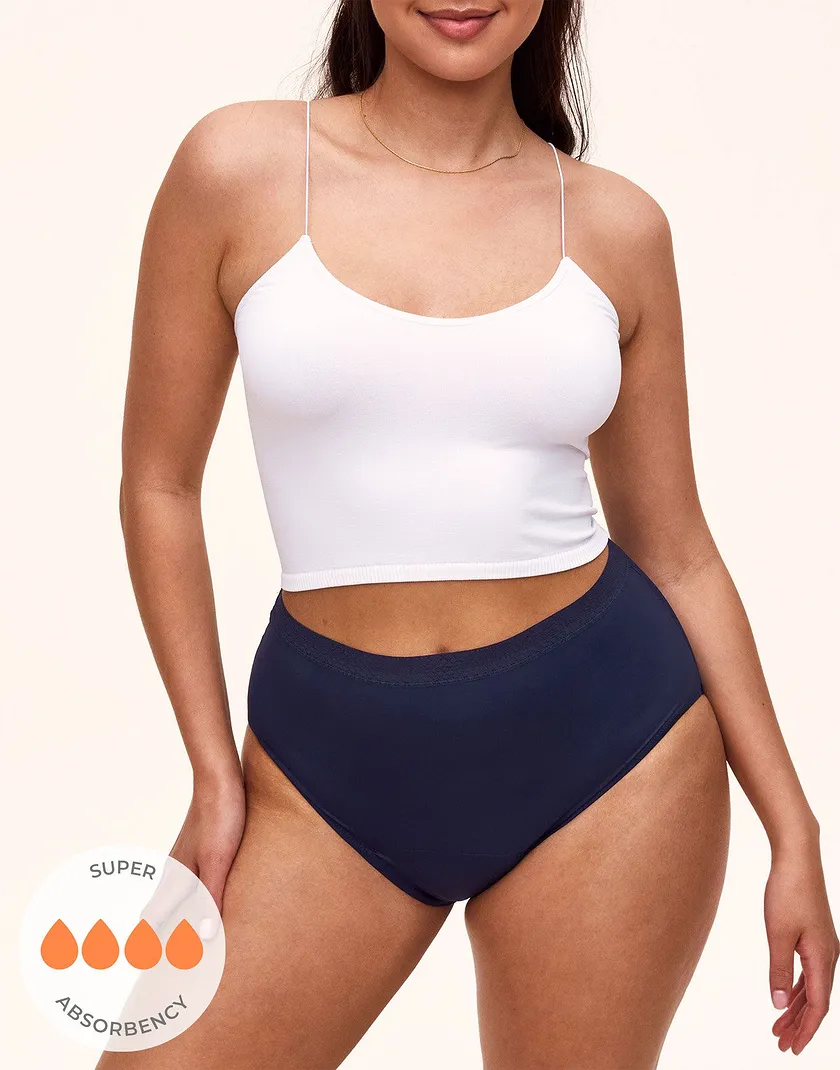 Jess High Waisted Dark Blue 2 Plus panty bundle Model 5