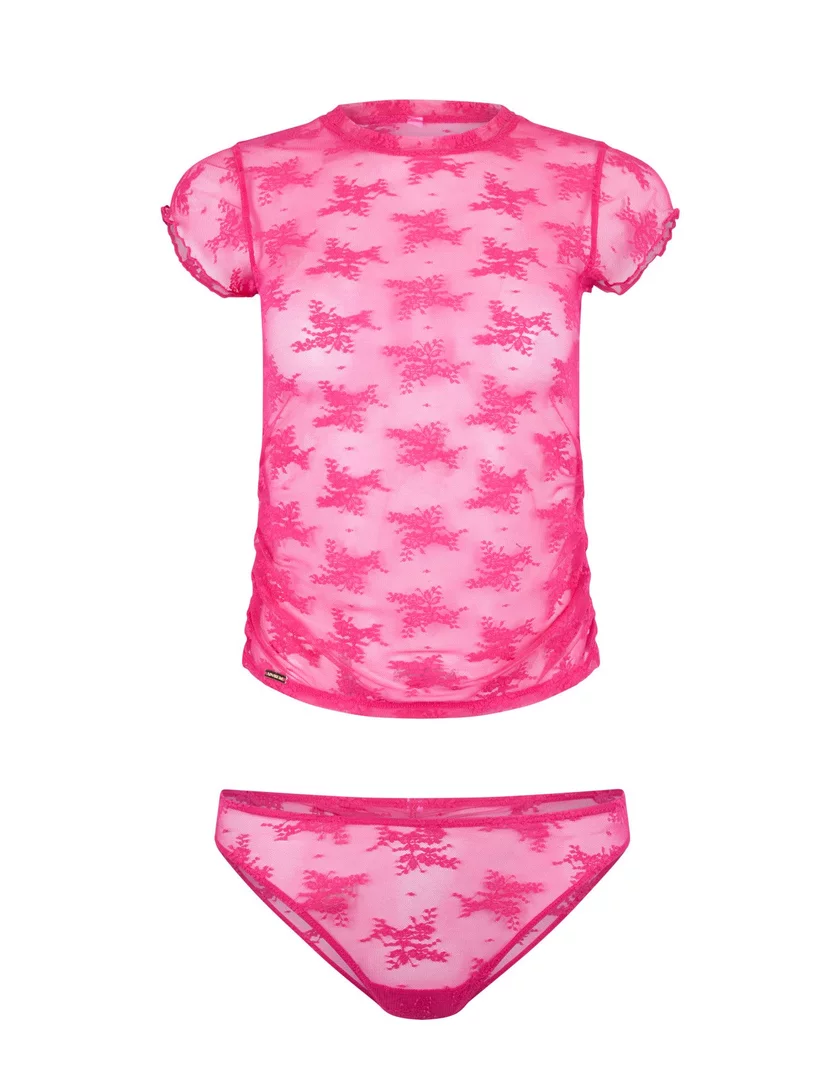 Shirra Dark Pink lounge bundle Still 3