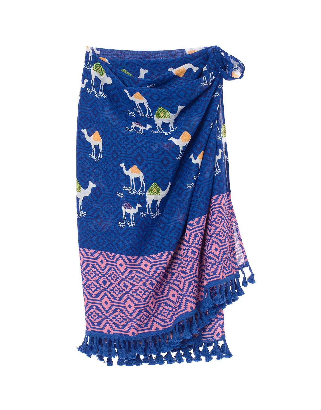 Isabel Convo Blue Sarong Cover Up, O/S