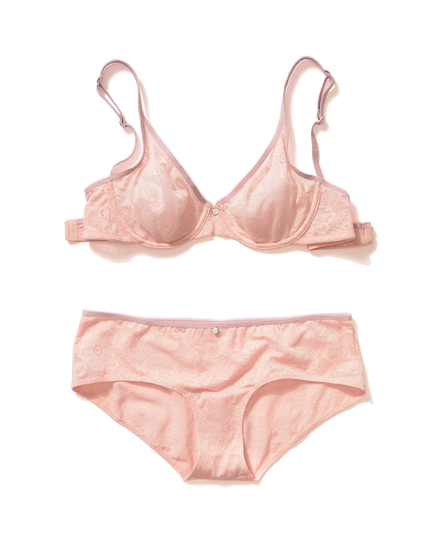 OW Collection Peach Bra Top in Light Rose