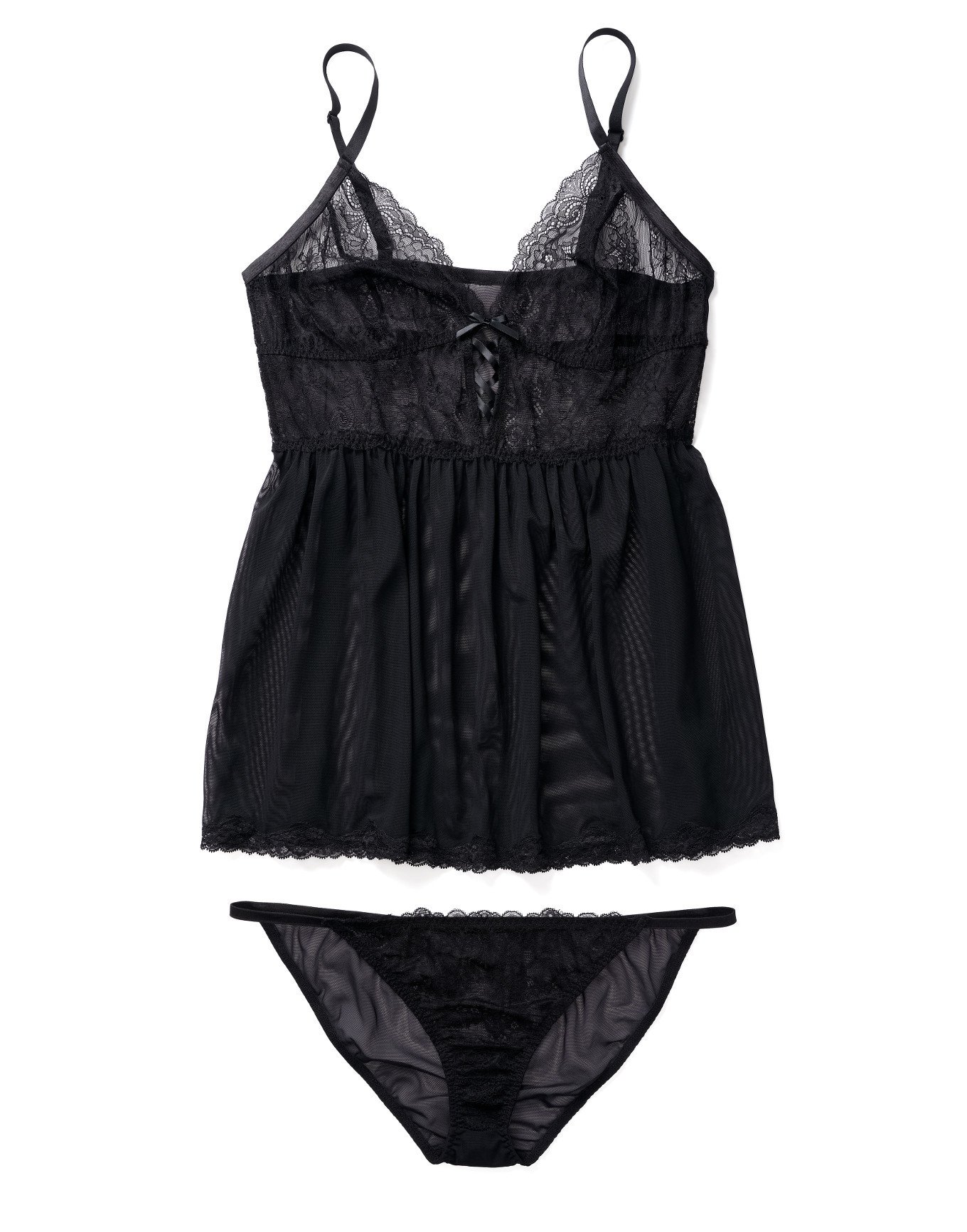 Yolandi Black Plus Unlined Babydoll, XL 2X Adore Me