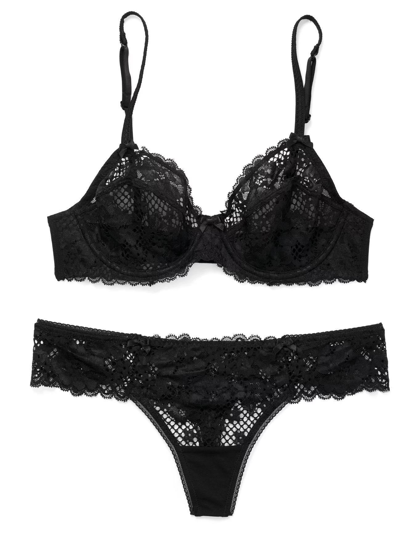 Cinthia Black Unlined Full Coverage, 30A-38A