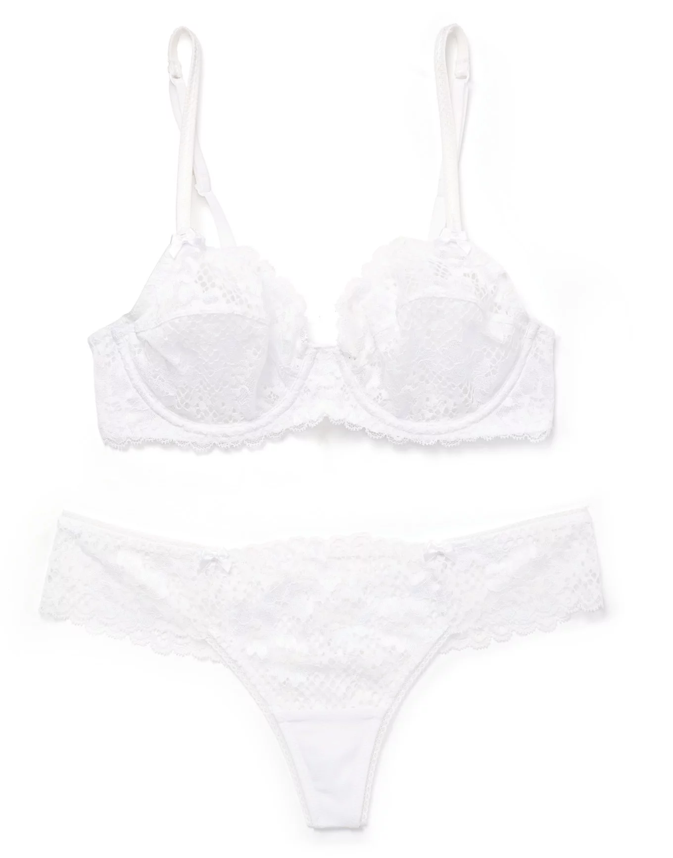 Cinthia White Unlined Full Coverage, 30A-38D