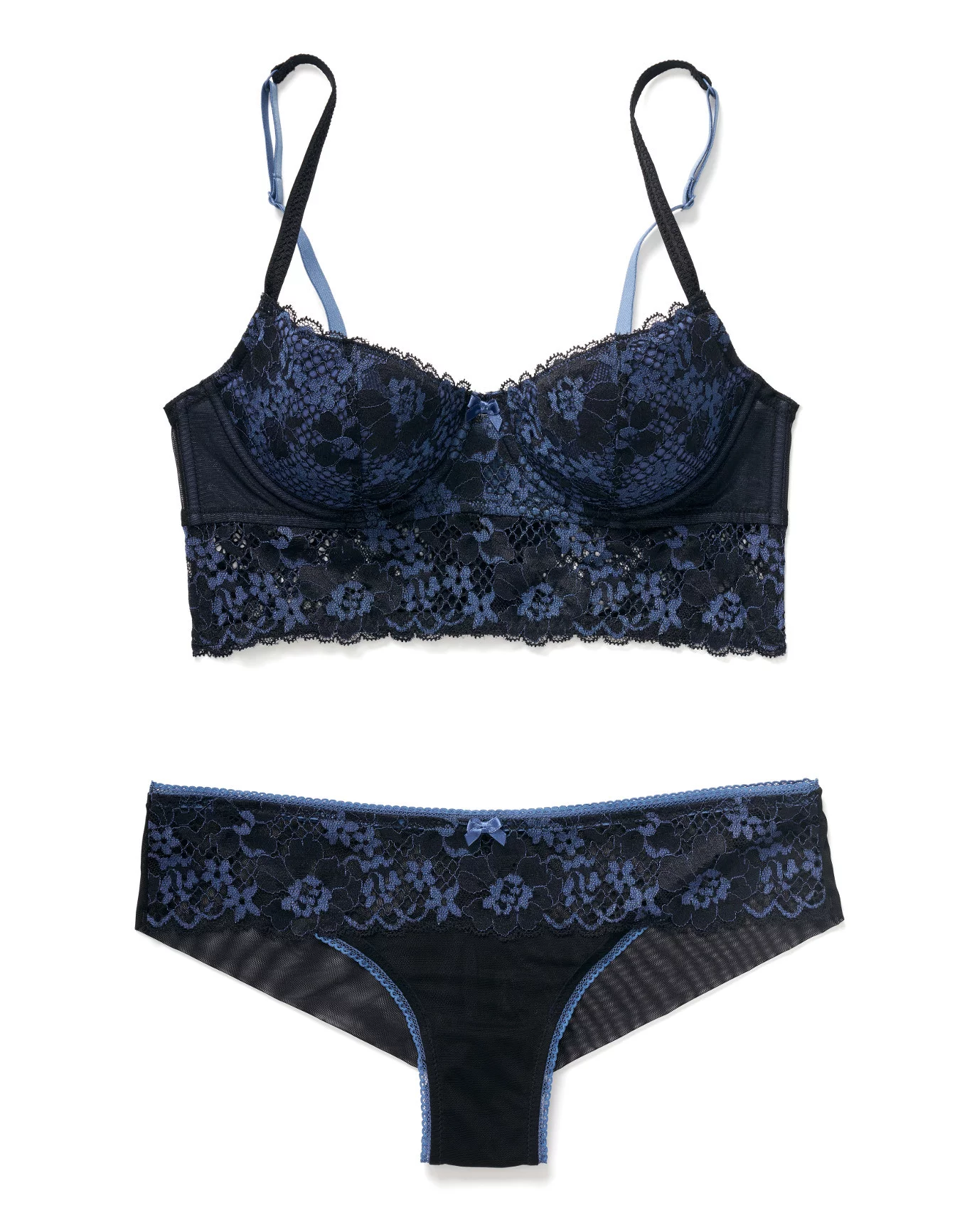 Buy online Black Cotton Bra And Panty Set from lingerie for Women by Tace  for ₹233 at 74% off
