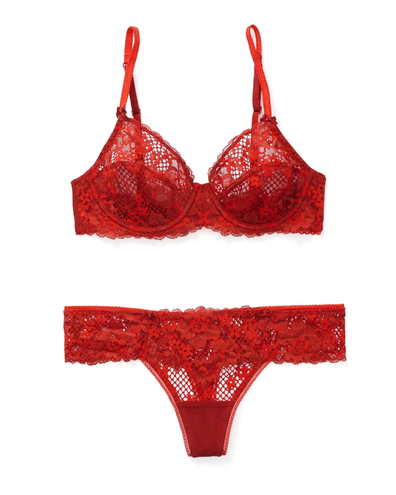 Cinthia Dark Red Unlined Full Coverage, 32A-38B