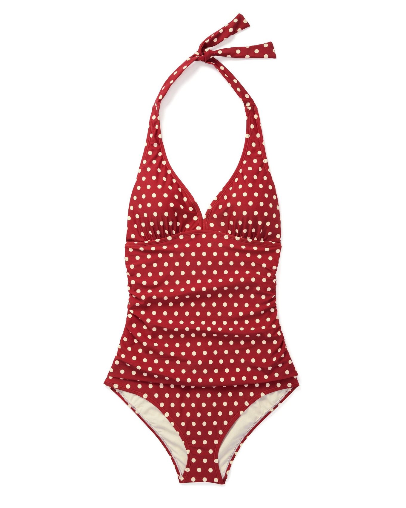 Ariele Dot Red Plus One Piece | Adore Me