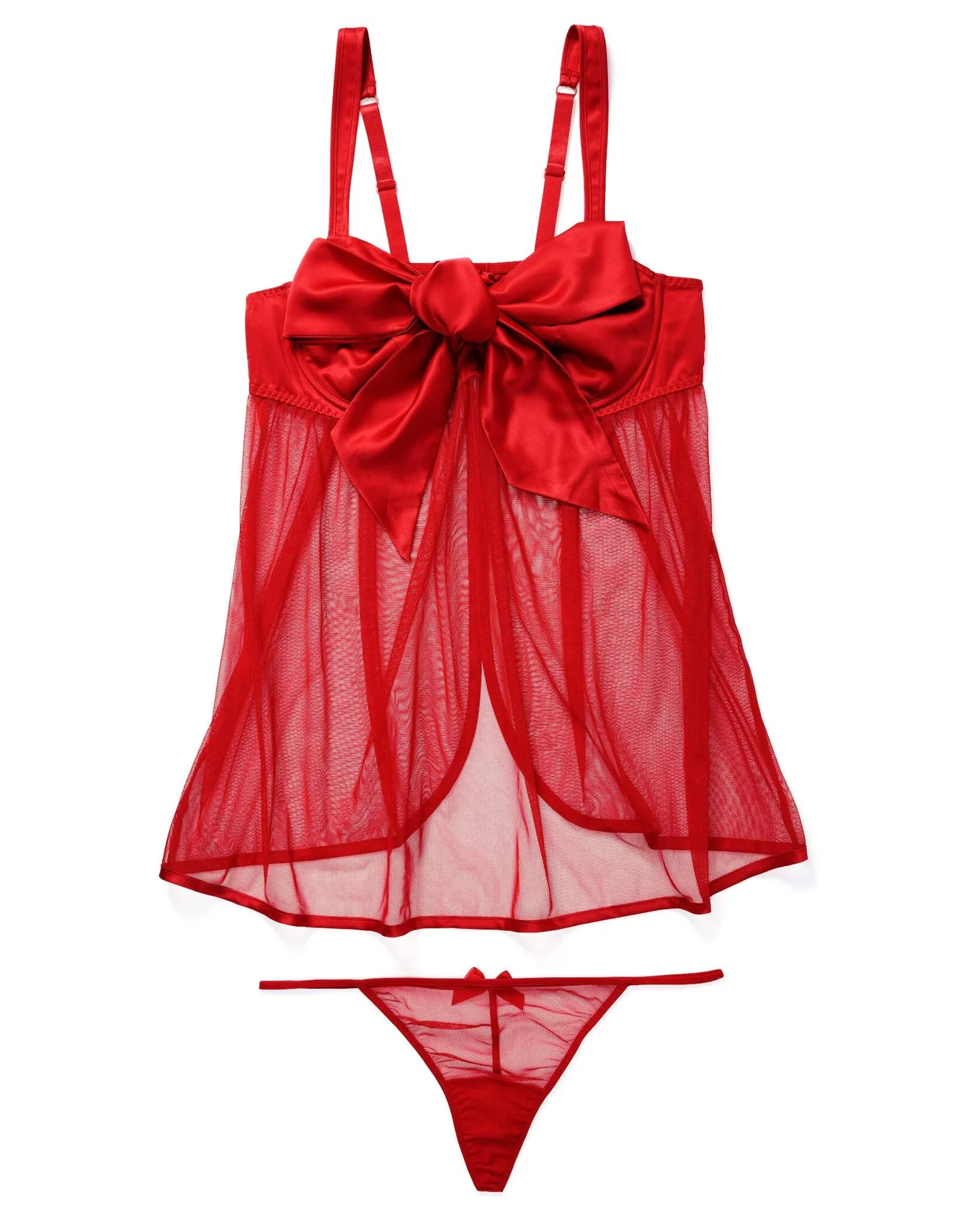 Adore Me NWT Gynger Unlined Quarter Cup Bra in True Red Small