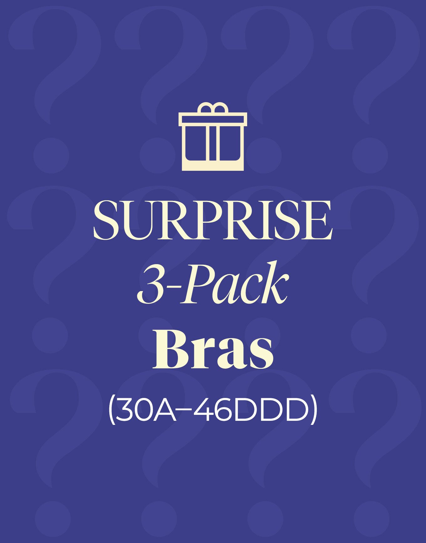 3-Pack Surprise Bra Mix 3 bra pack, 30B-36C