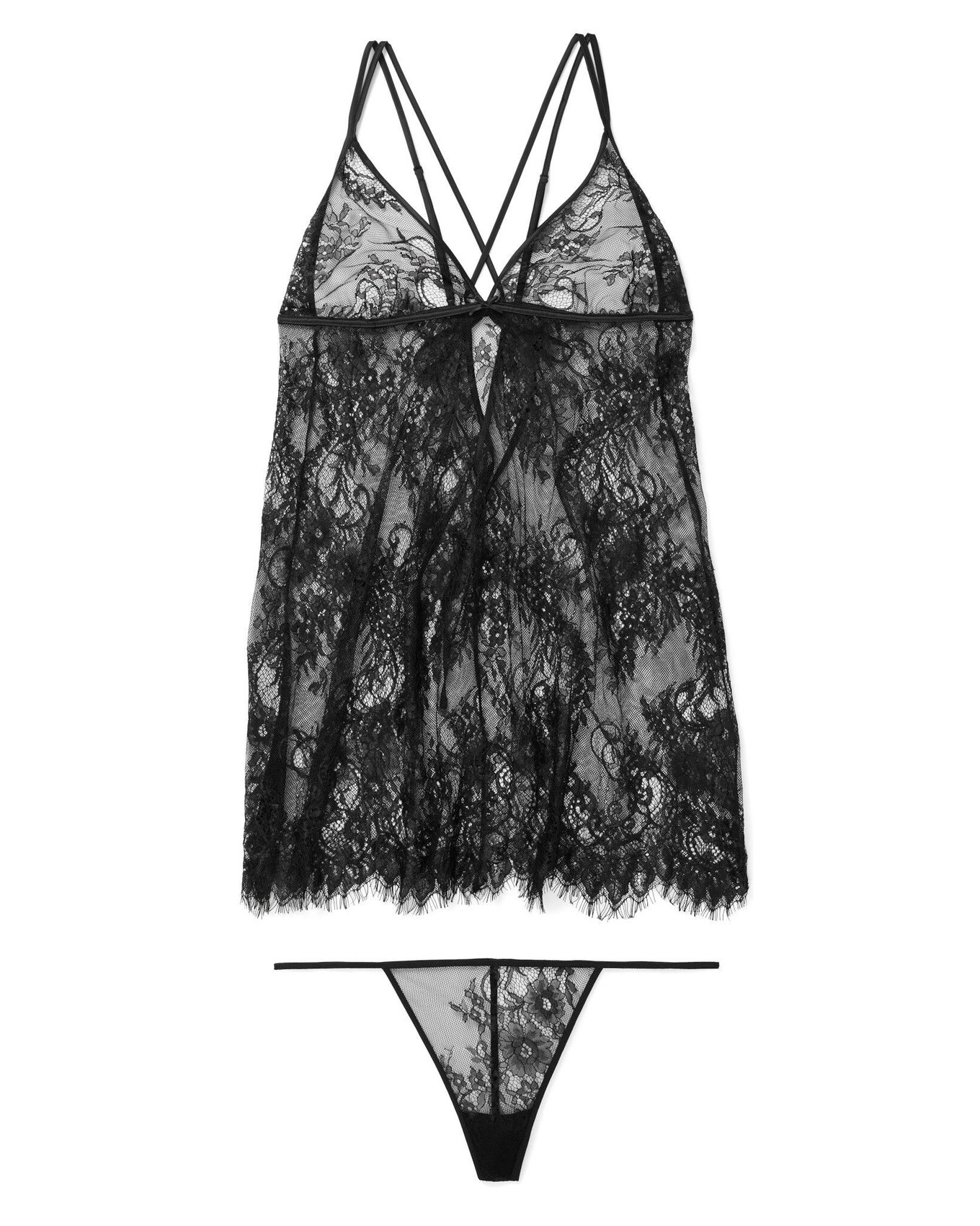 Leith Black Plus Unlined Babydoll | Adore Me