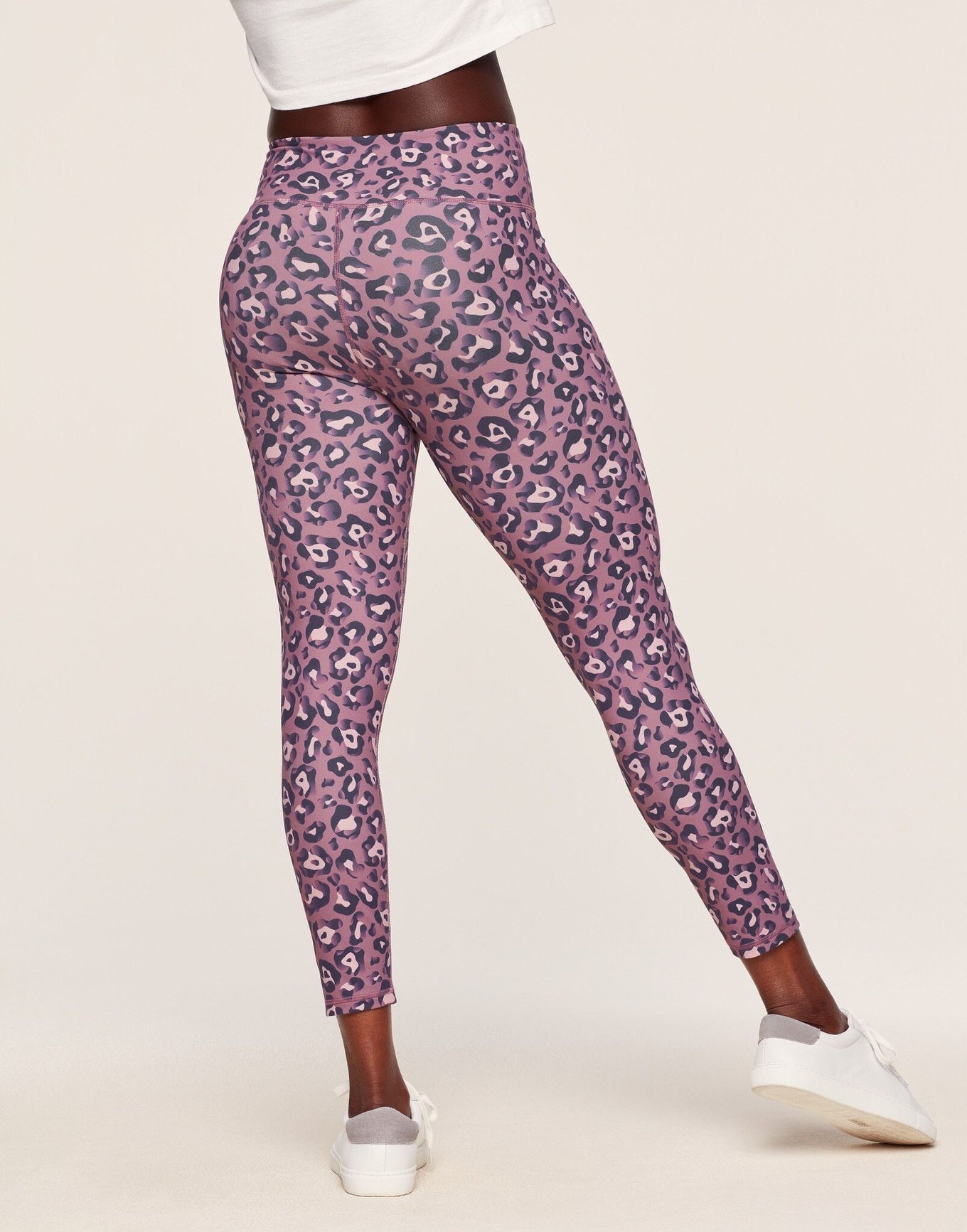 Leggings With Pockets for Women Print Yoga Pant Purple XL