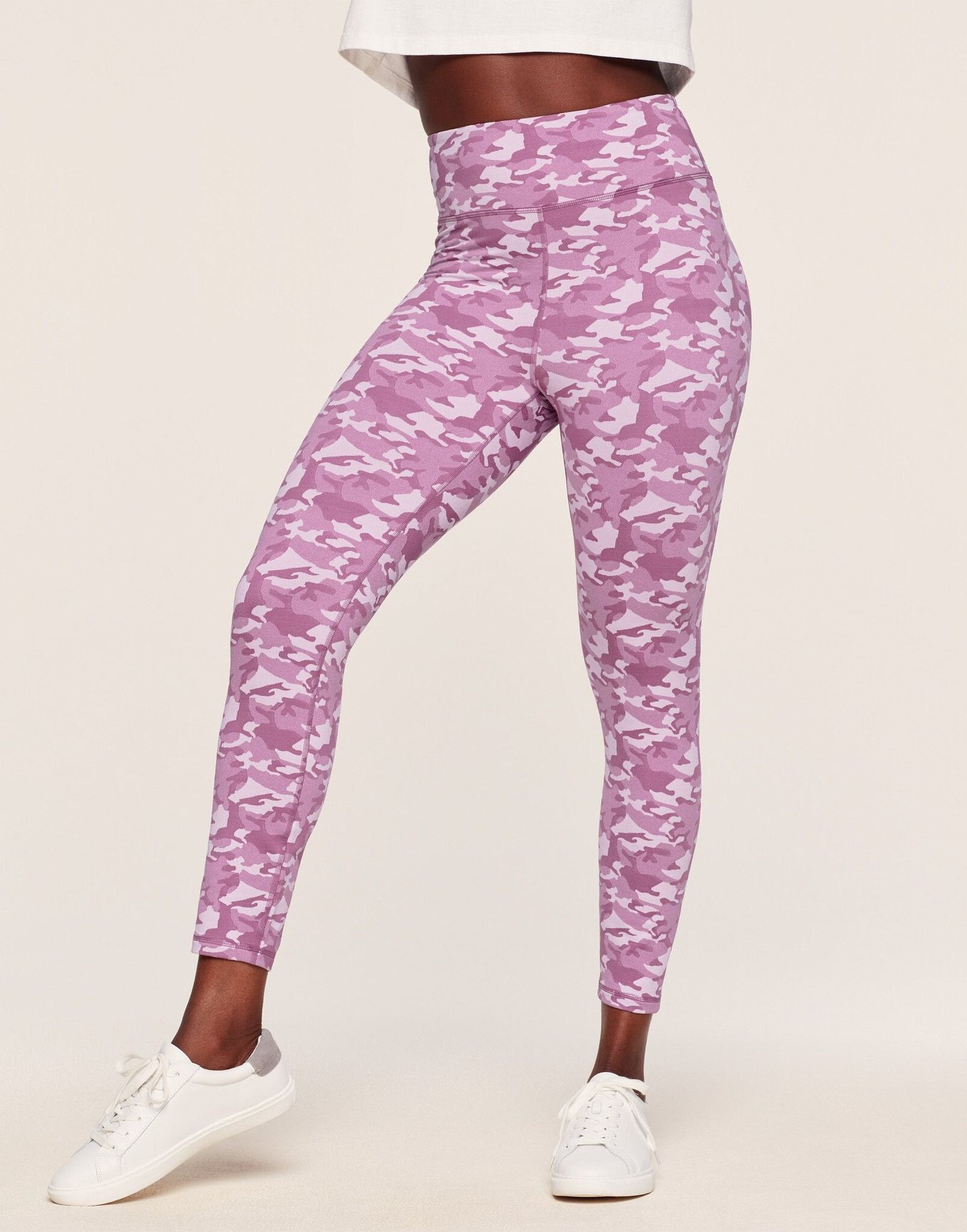 Fabletics Pink High Waisted PowerHold 7/8 Leggings