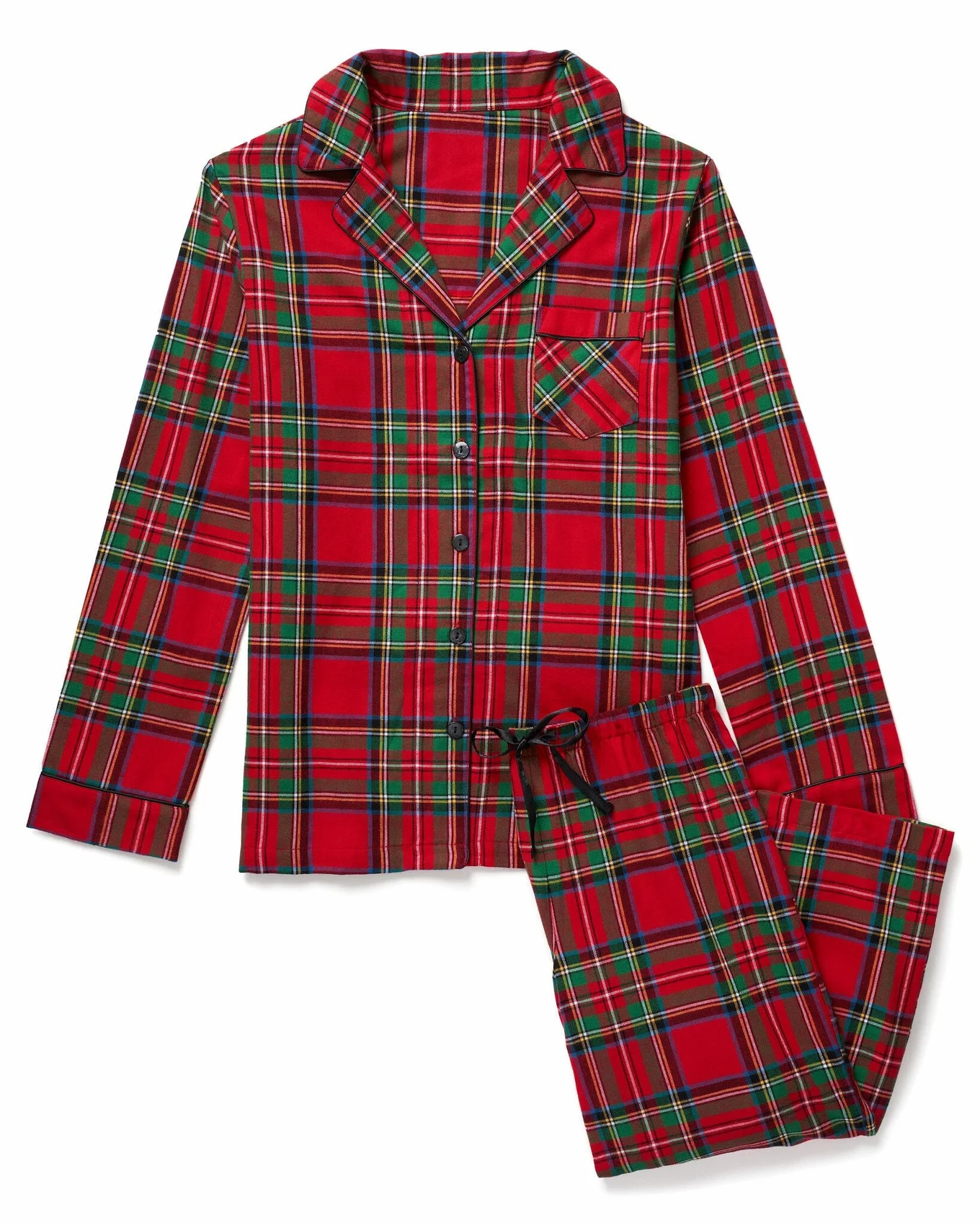 Emerald Green and Red Plaid Pajama Top · Filly Flair