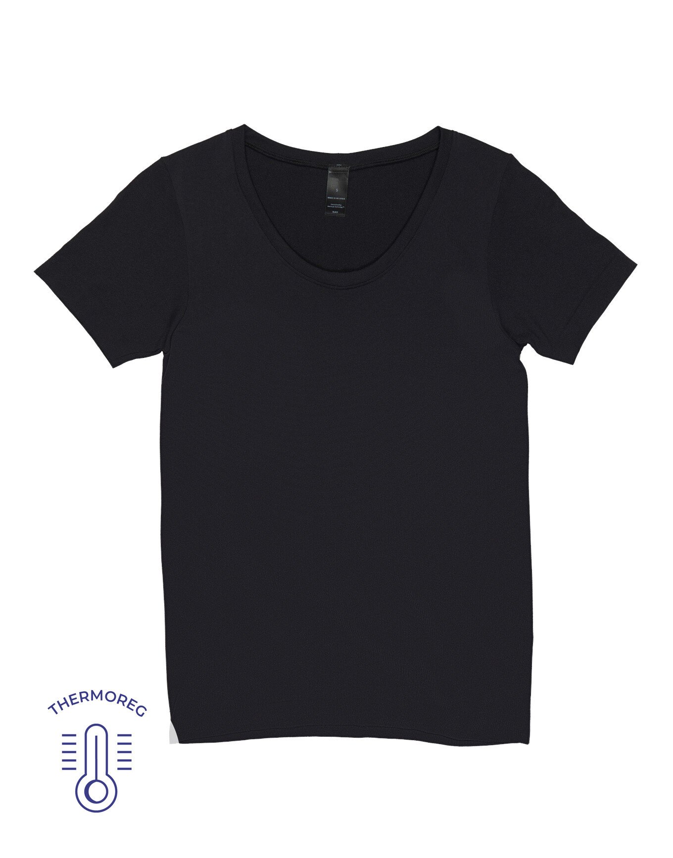 The Essential Tee Black Seamless Short Sleeve Tee | Adore Me