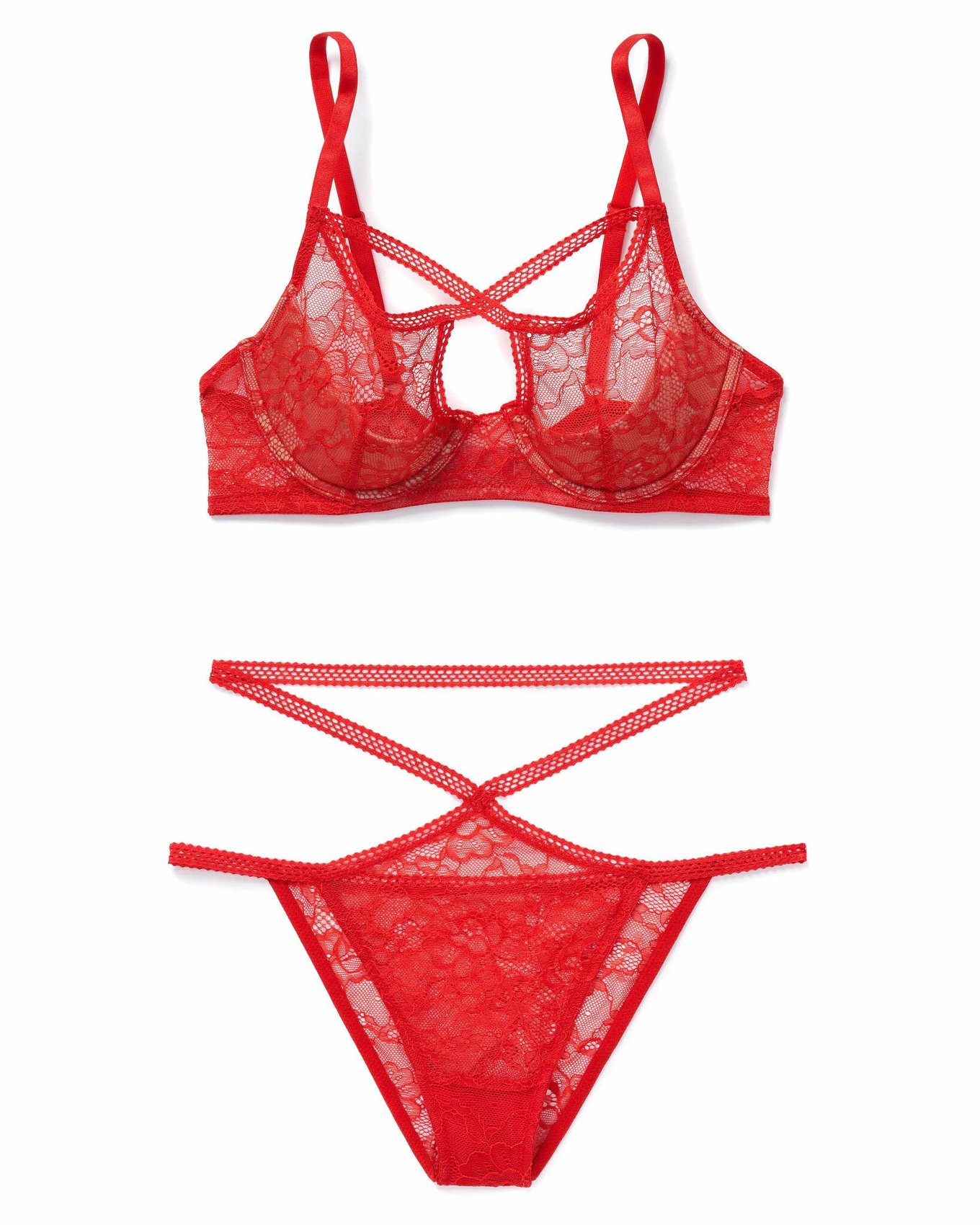 adore me red bra