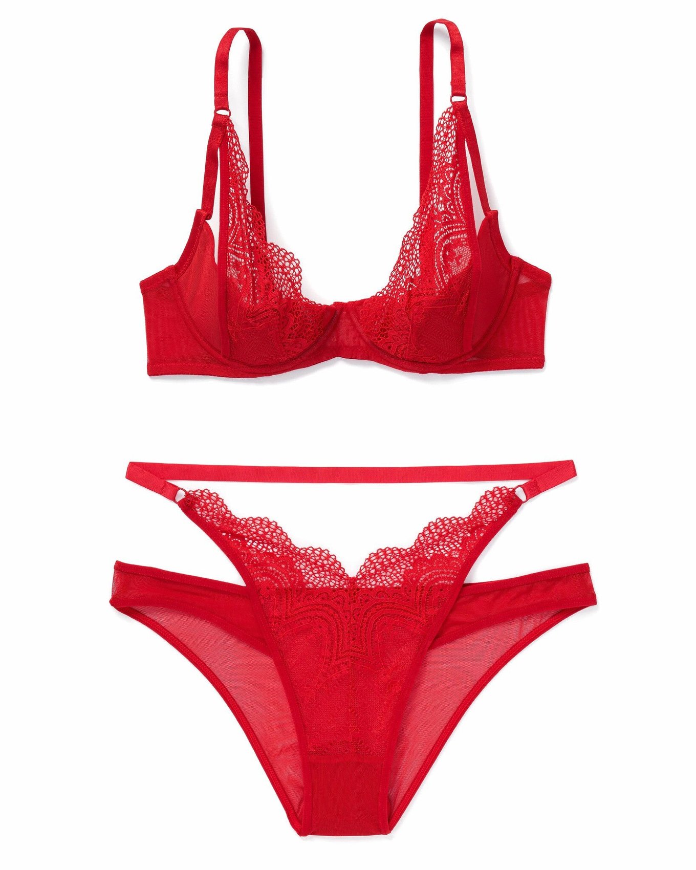 bra panty red color