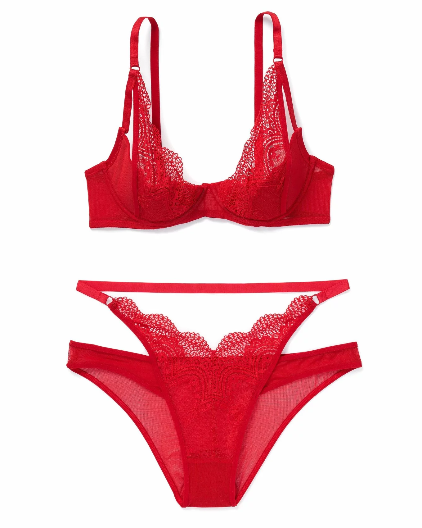 Adore Me - Gynger Unlined  Bra and panty sets, Sassy red lipstick