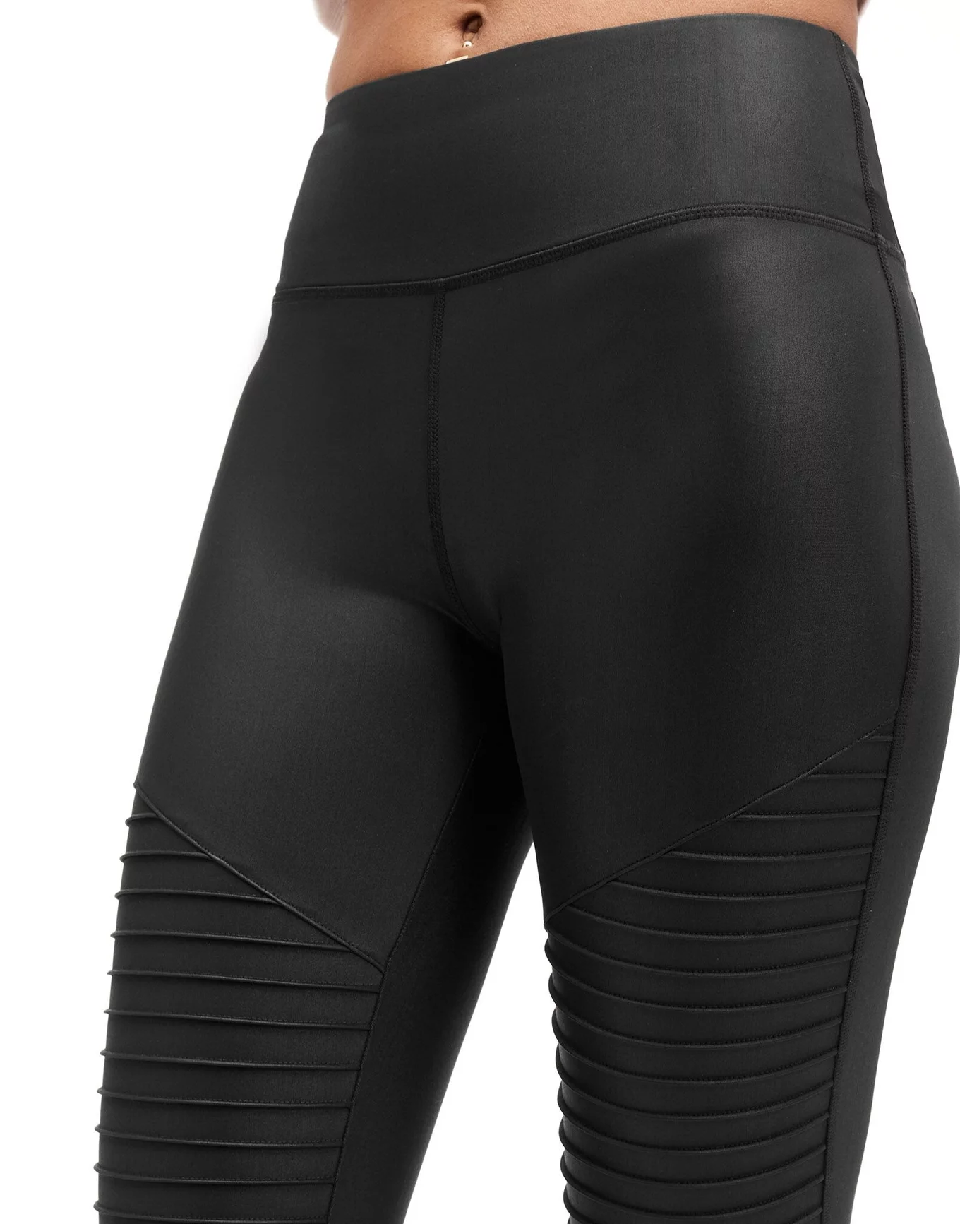 Mia Moto Legging Dark Black High Waist, XS-XL