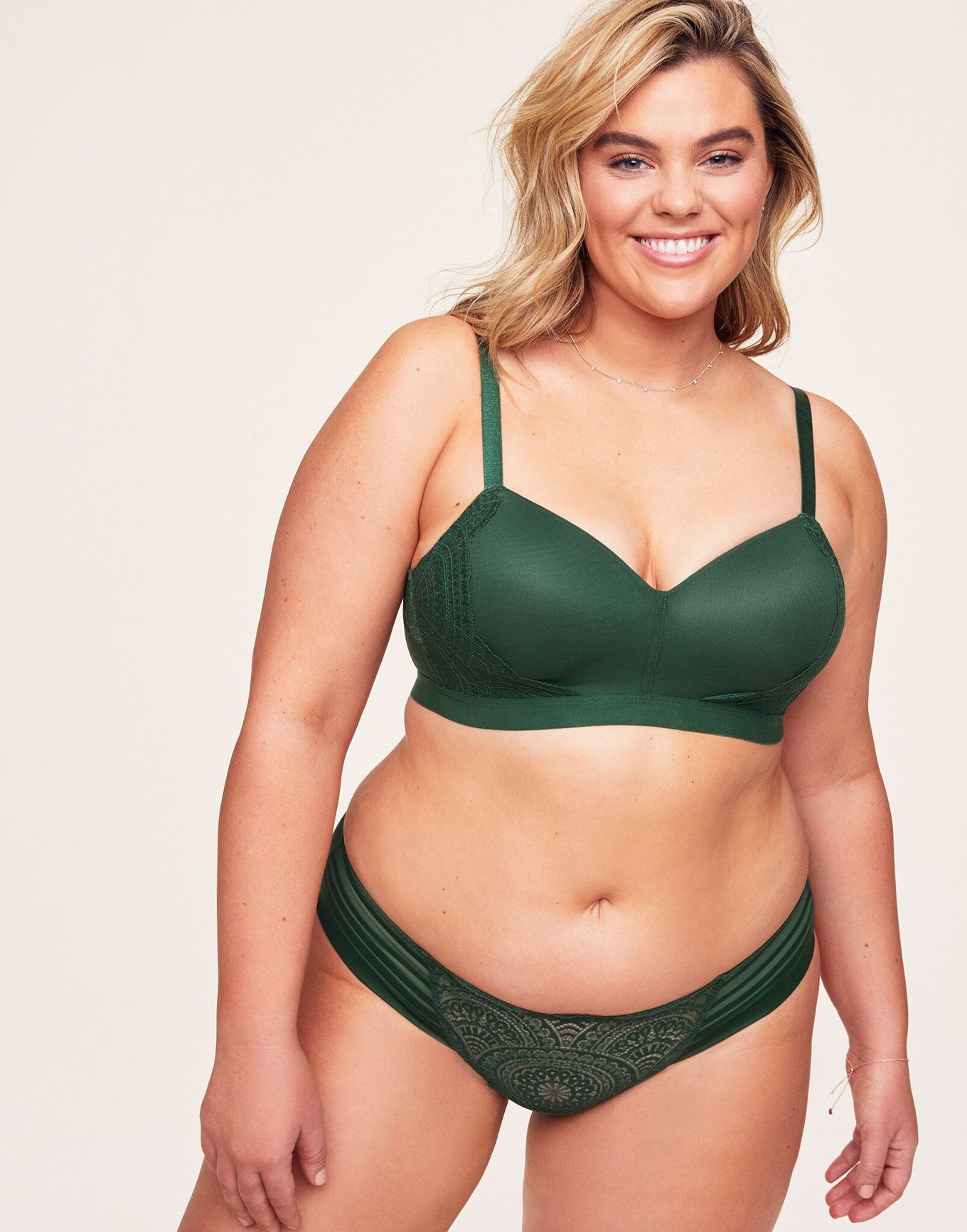 Buy A-GG Sage Green Broderie Full Cup Non Padded Bra 34A