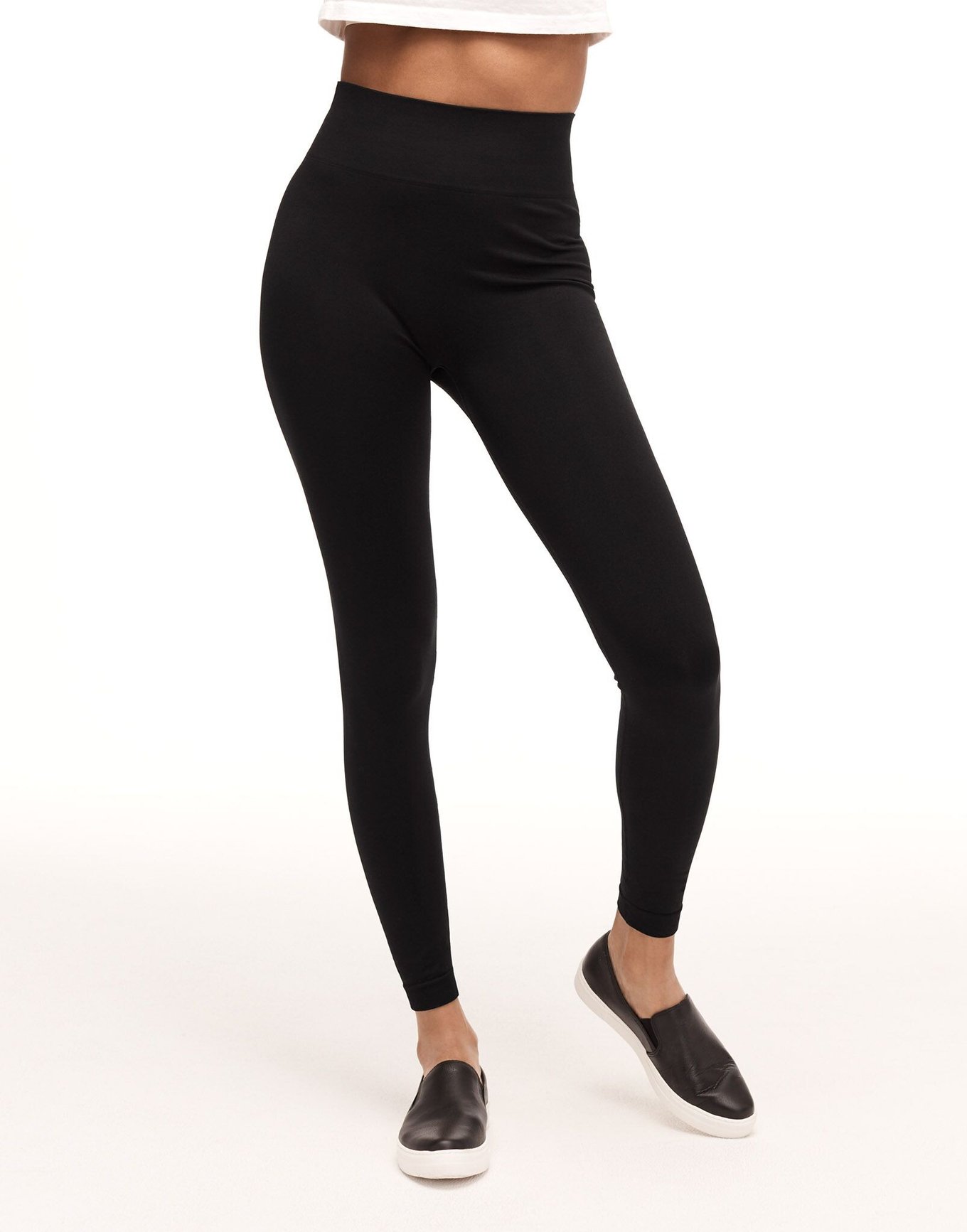 PINK Victorias Secret Black Gray Graphic Logo Foldover Yoga Leggings Medium
