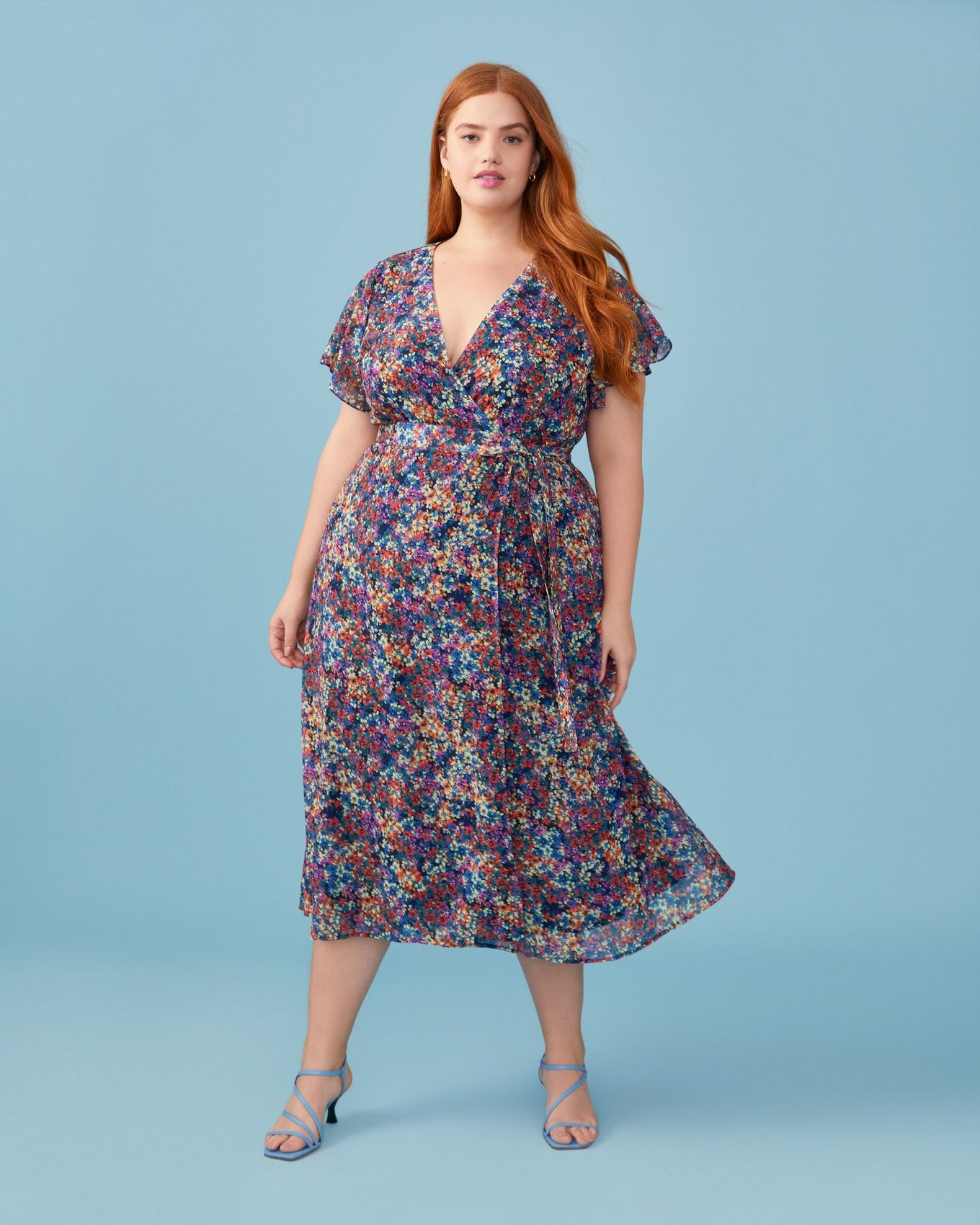 Adelaide Dress Plus Purple Plus Fit And Flare Dress Adore Me