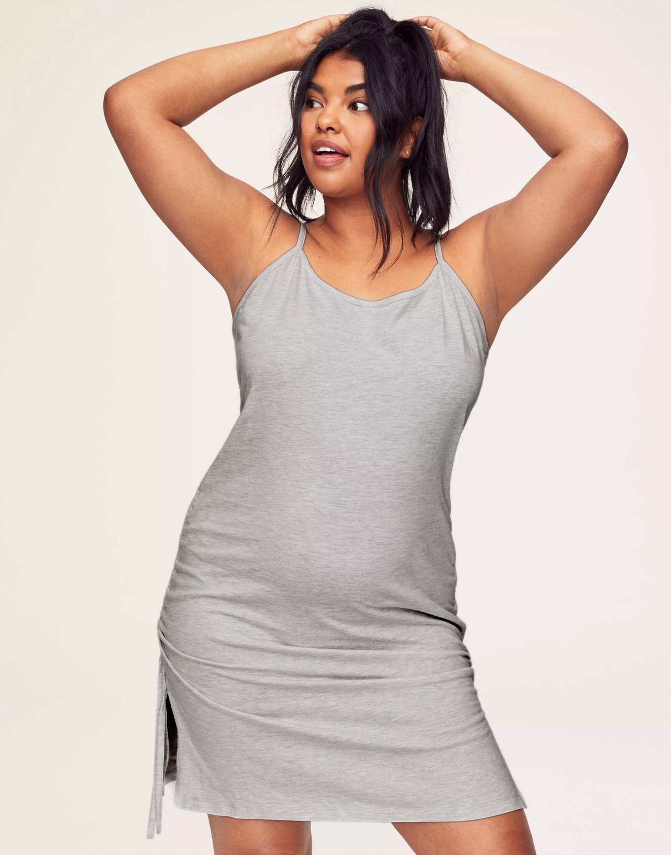 Gina Gray Plus Knit Slip, 1X Adore Me