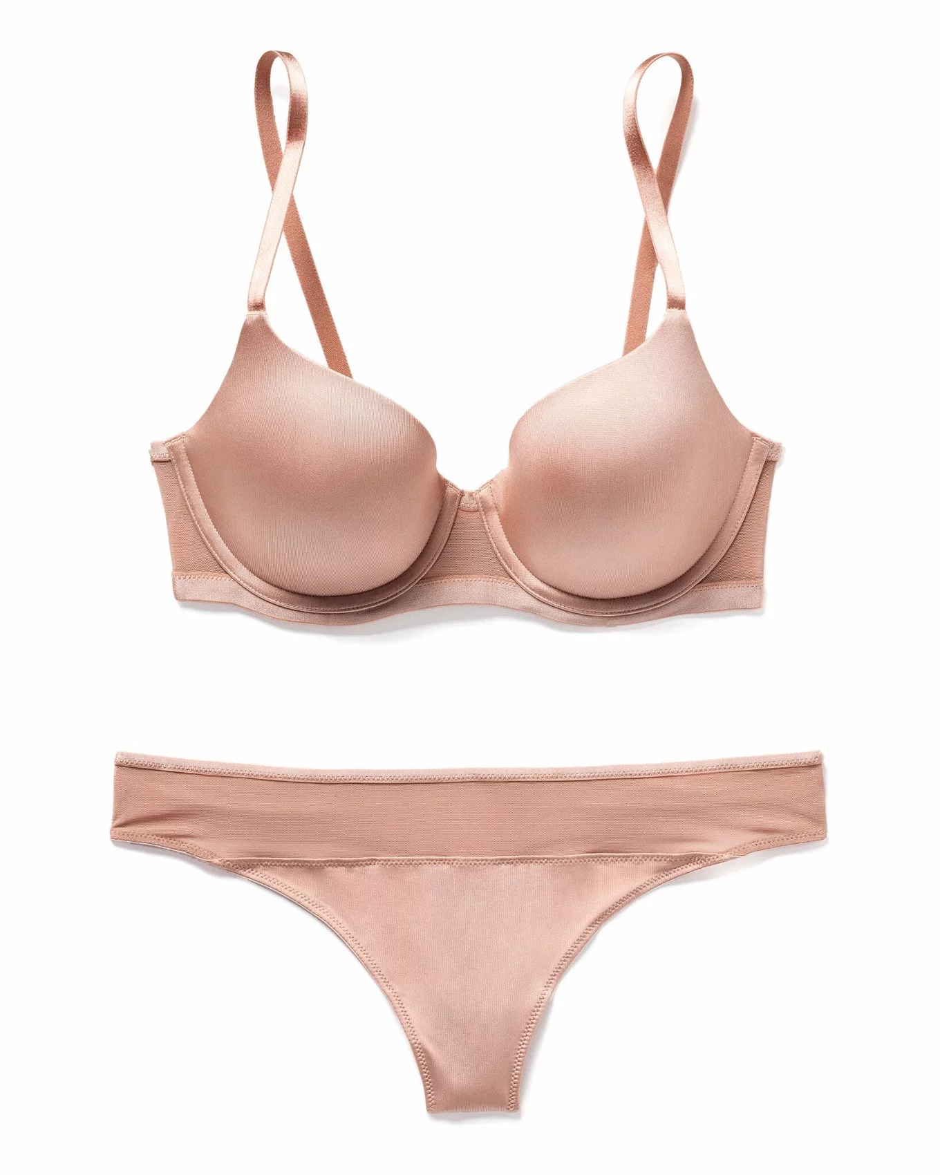 Adore Me Women's Analize Plunge Bra 30D / Tuscany Beige.