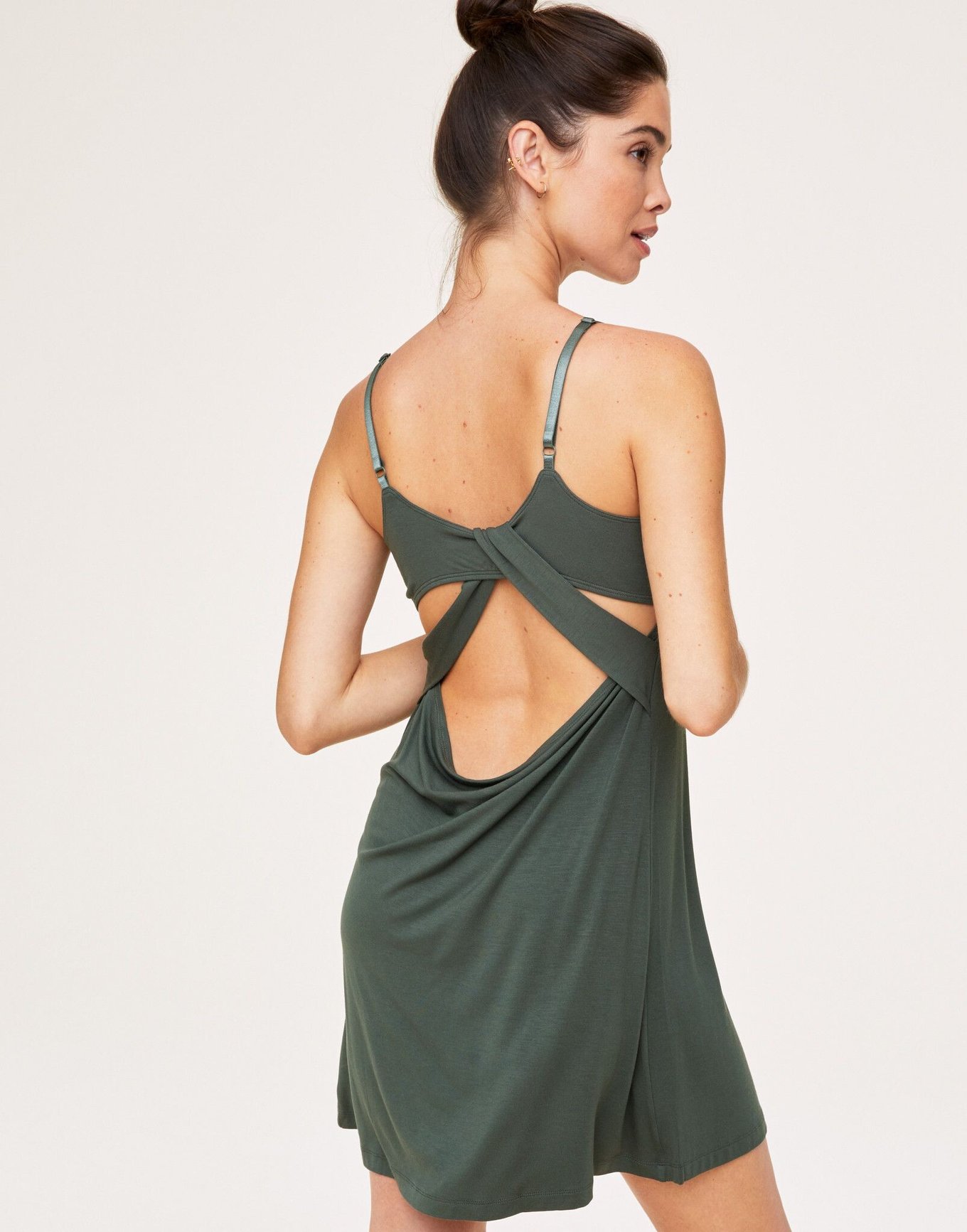 Nightgown with Built in Bra Cotton Slip for Women Under Dress Slip