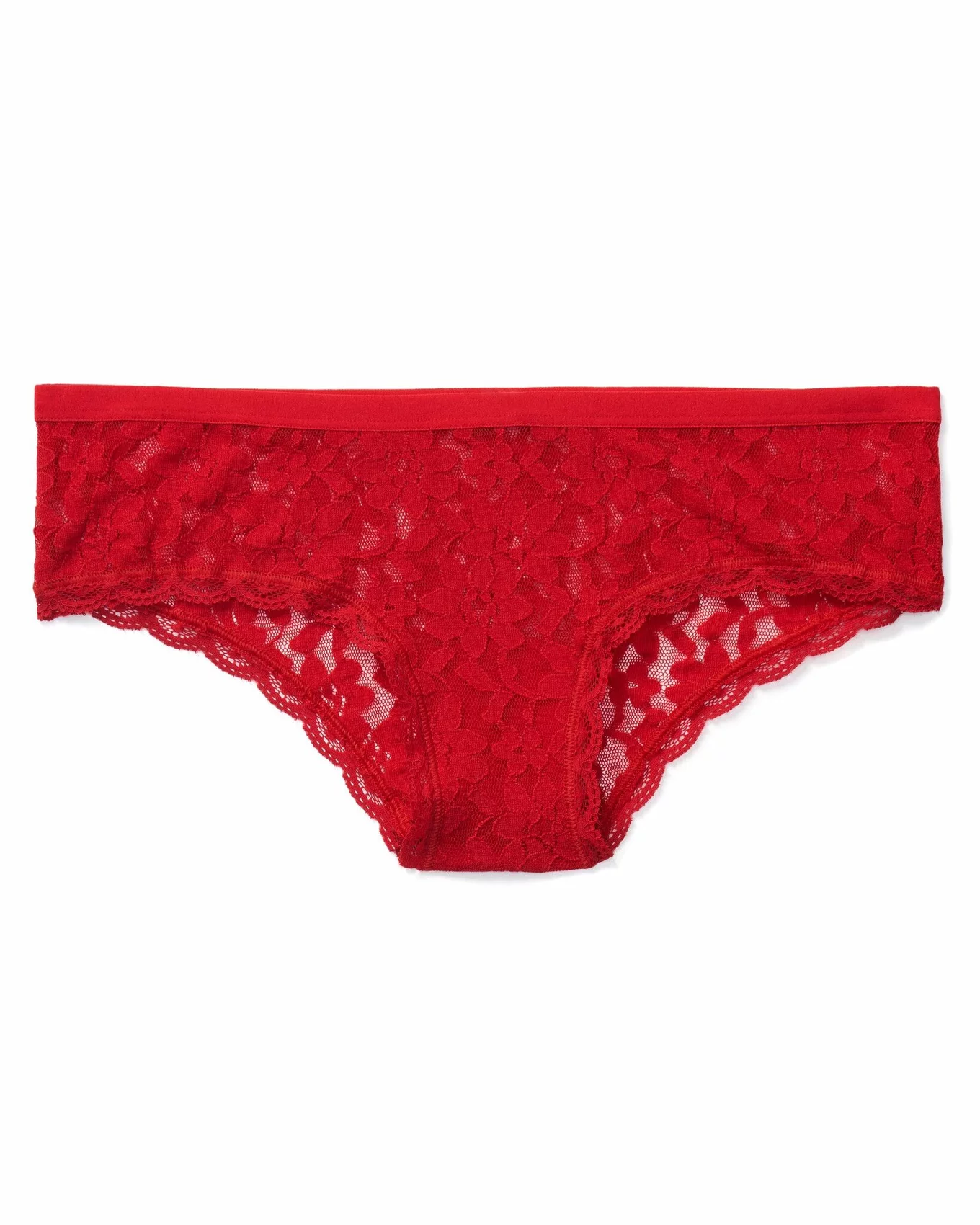 Trendy Lacy Panty In Dark Red