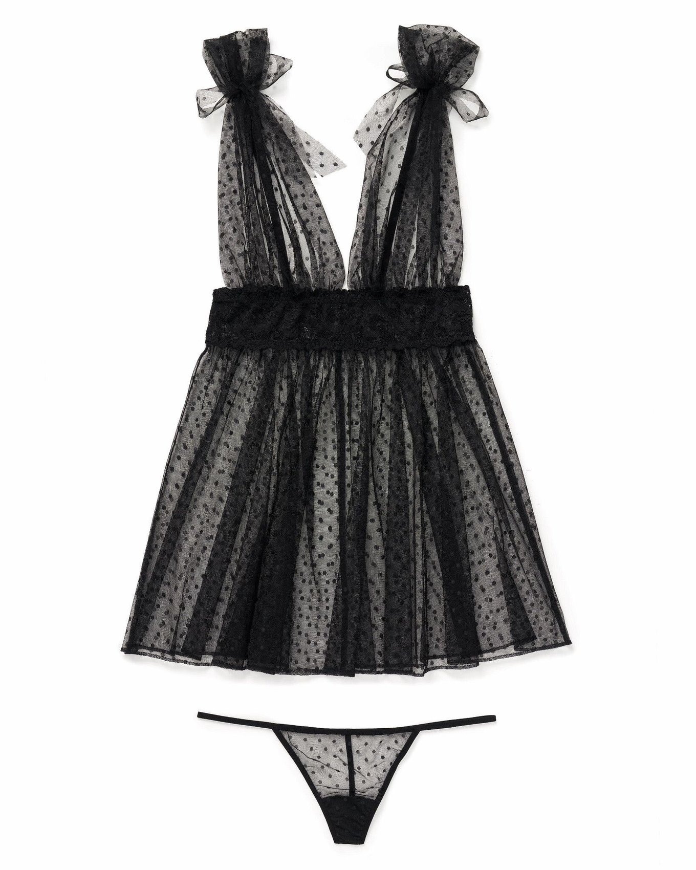 Elise Black Babydoll, XS-XL | Adore Me