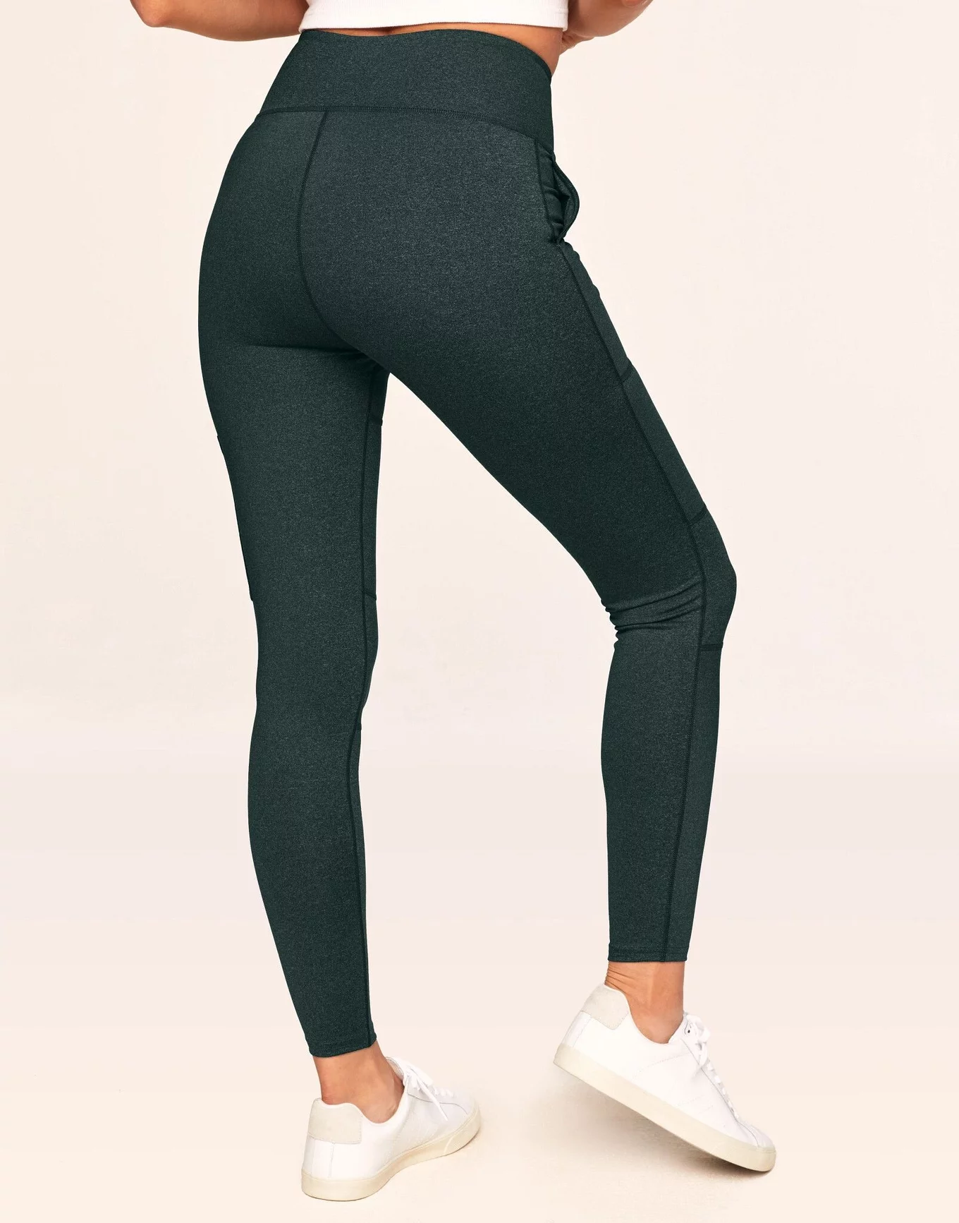 High-Rise Side-Stripe 7/8-Length Compression Leggings for Women #compression#Breathable#holds