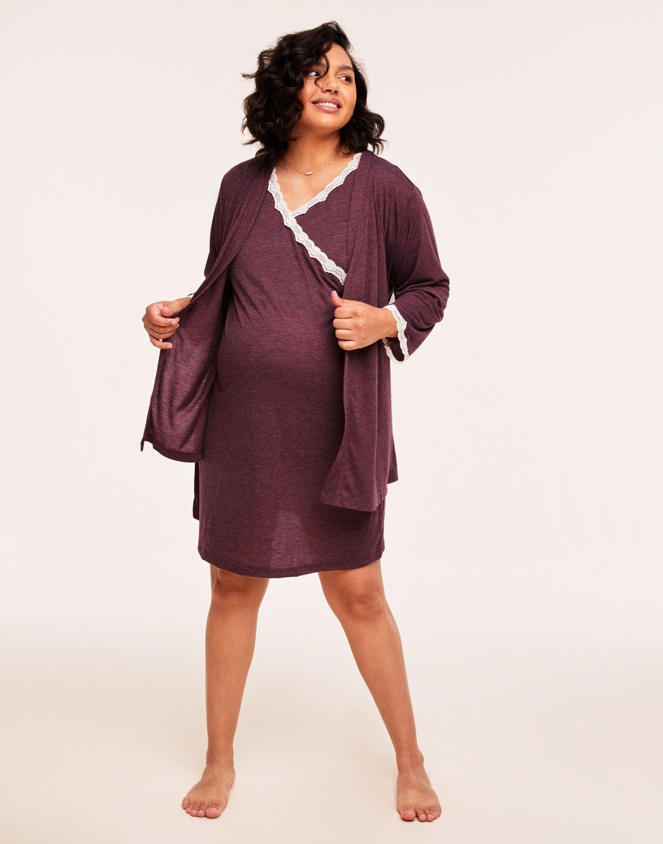 Lacey Nightie & Robe PJ Set