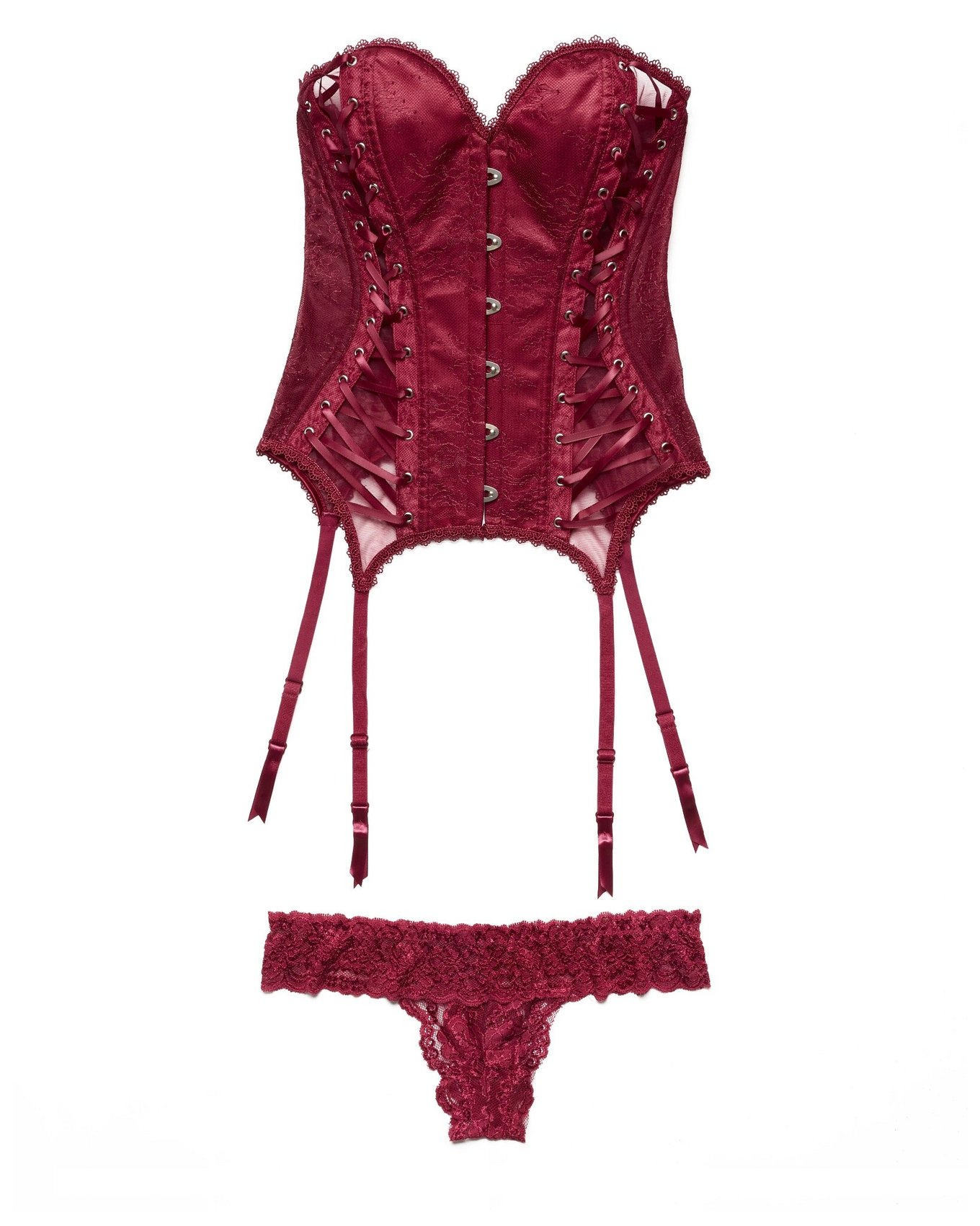 Adore Skirt and Corset Belt Set Red